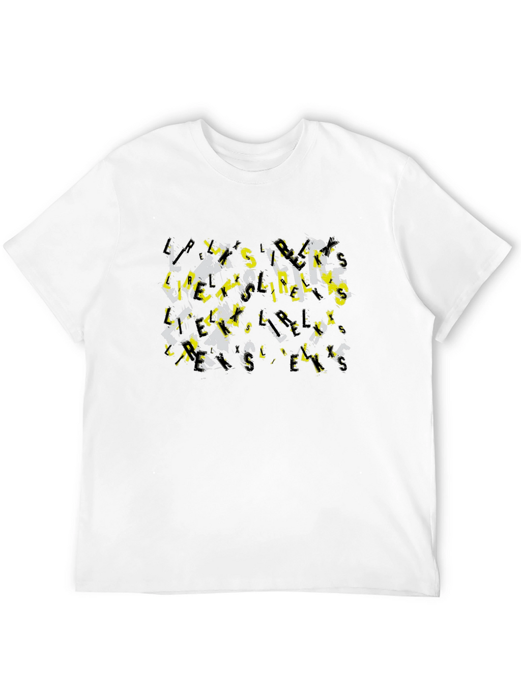 Abstract Letter Graphic Print Tee