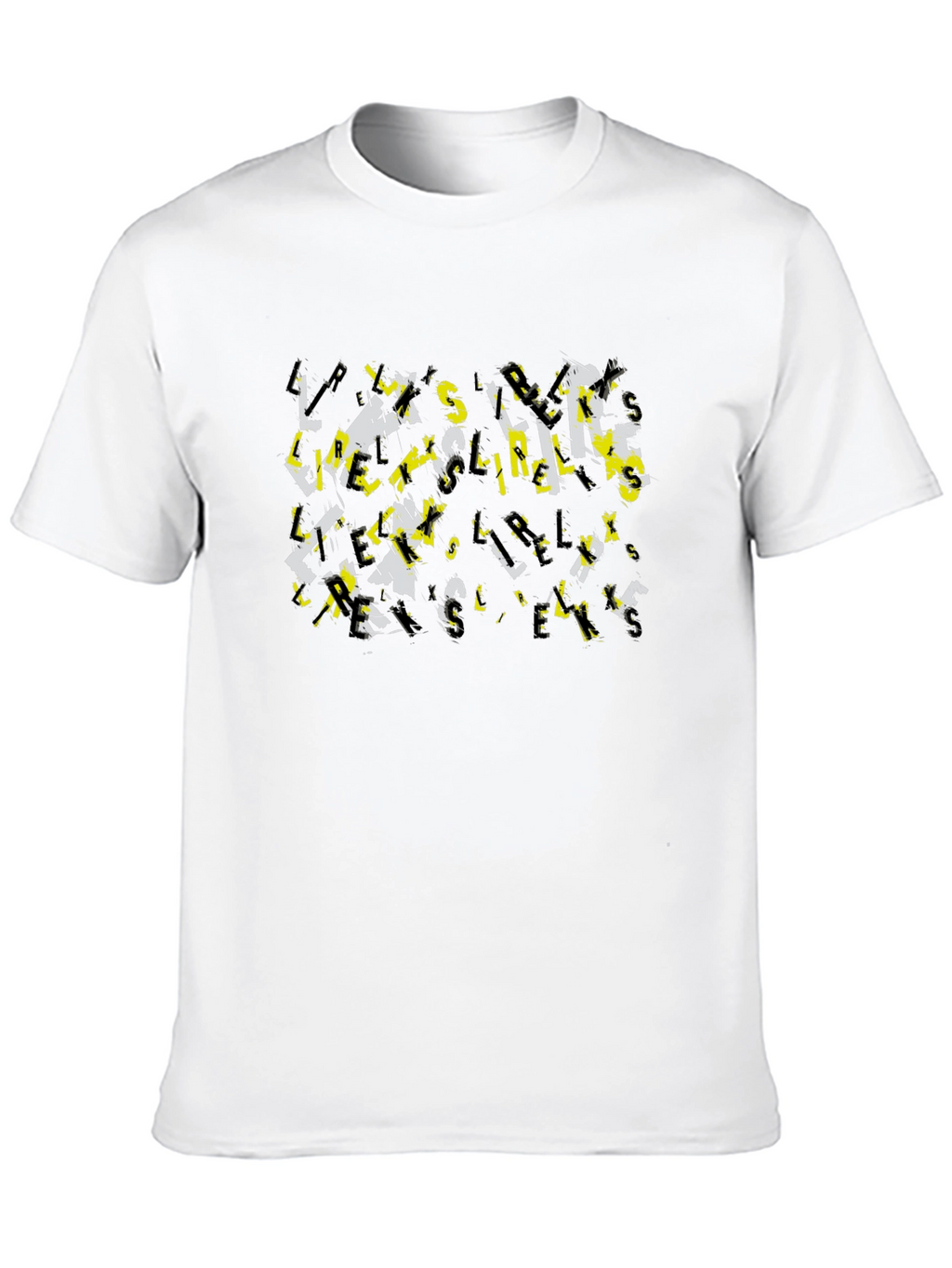 Abstract Letter Graphic Print Tee