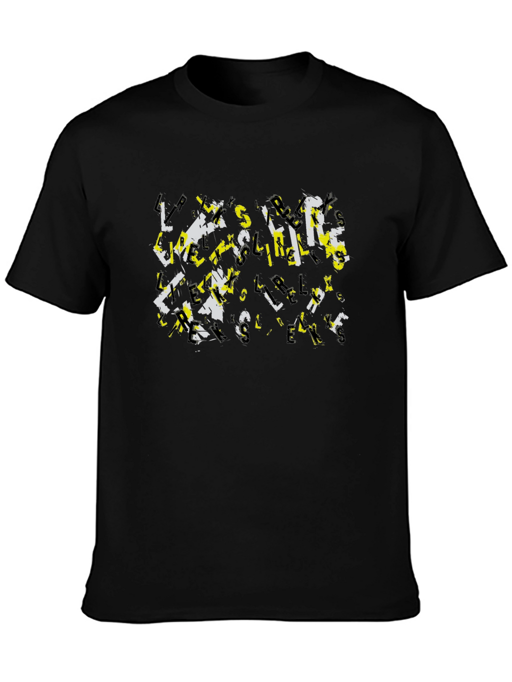 Abstract Letter Graphic Print Tee