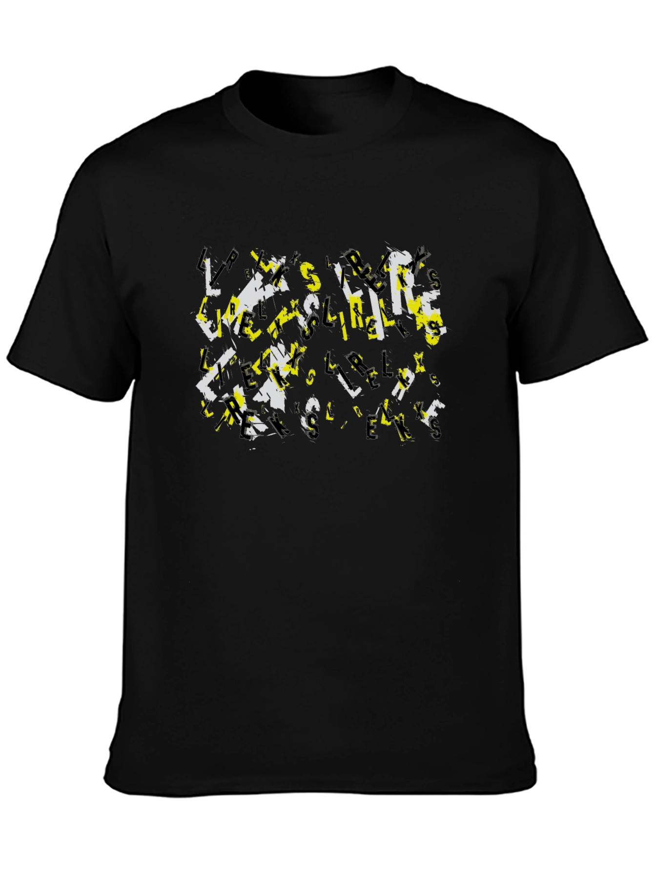 Abstract Letter Graphic Print Tee