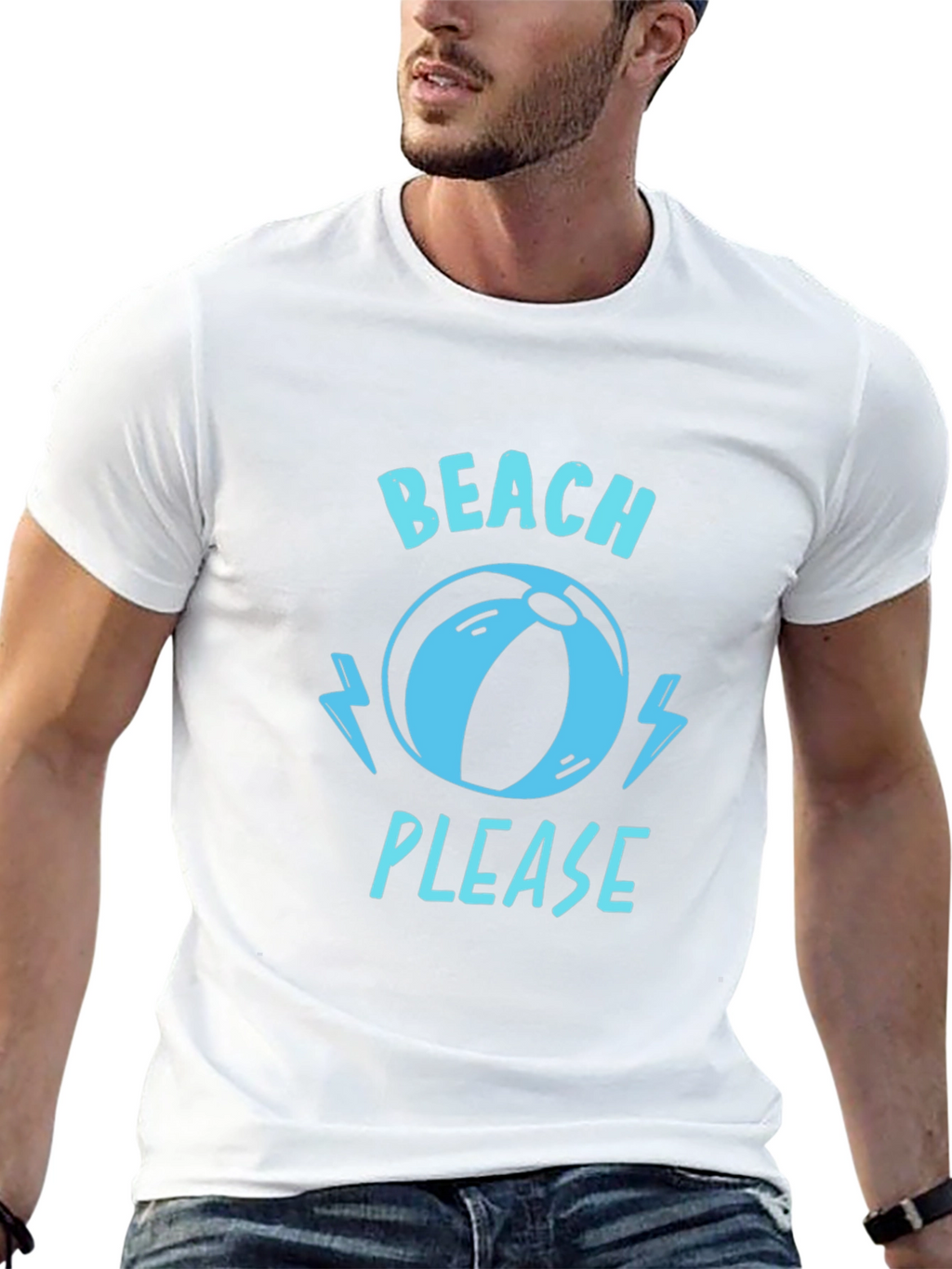 Beach Please Graphic T-Shirt - Summer Fun Tee