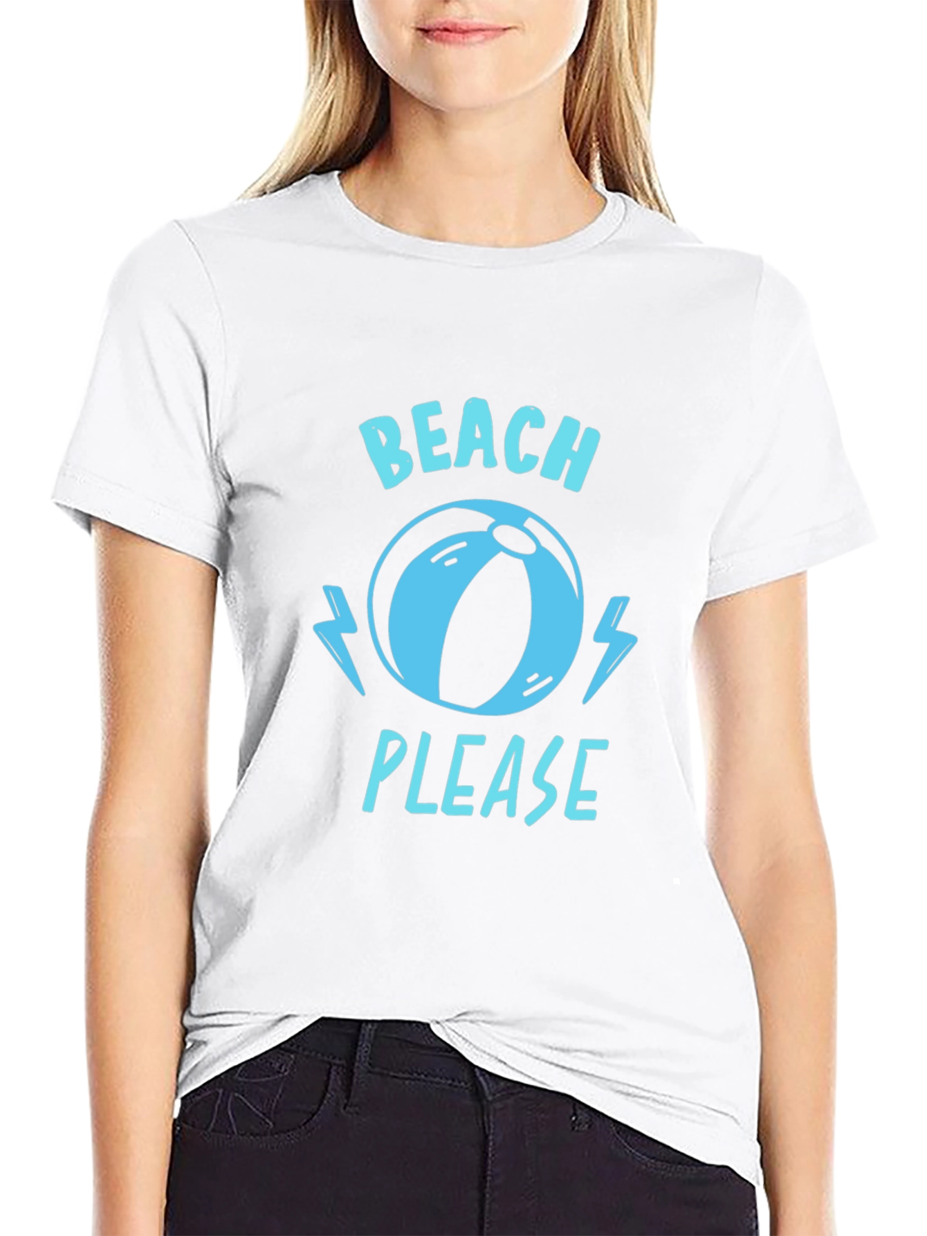 Beach Please Graphic T-Shirt - Summer Fun Tee