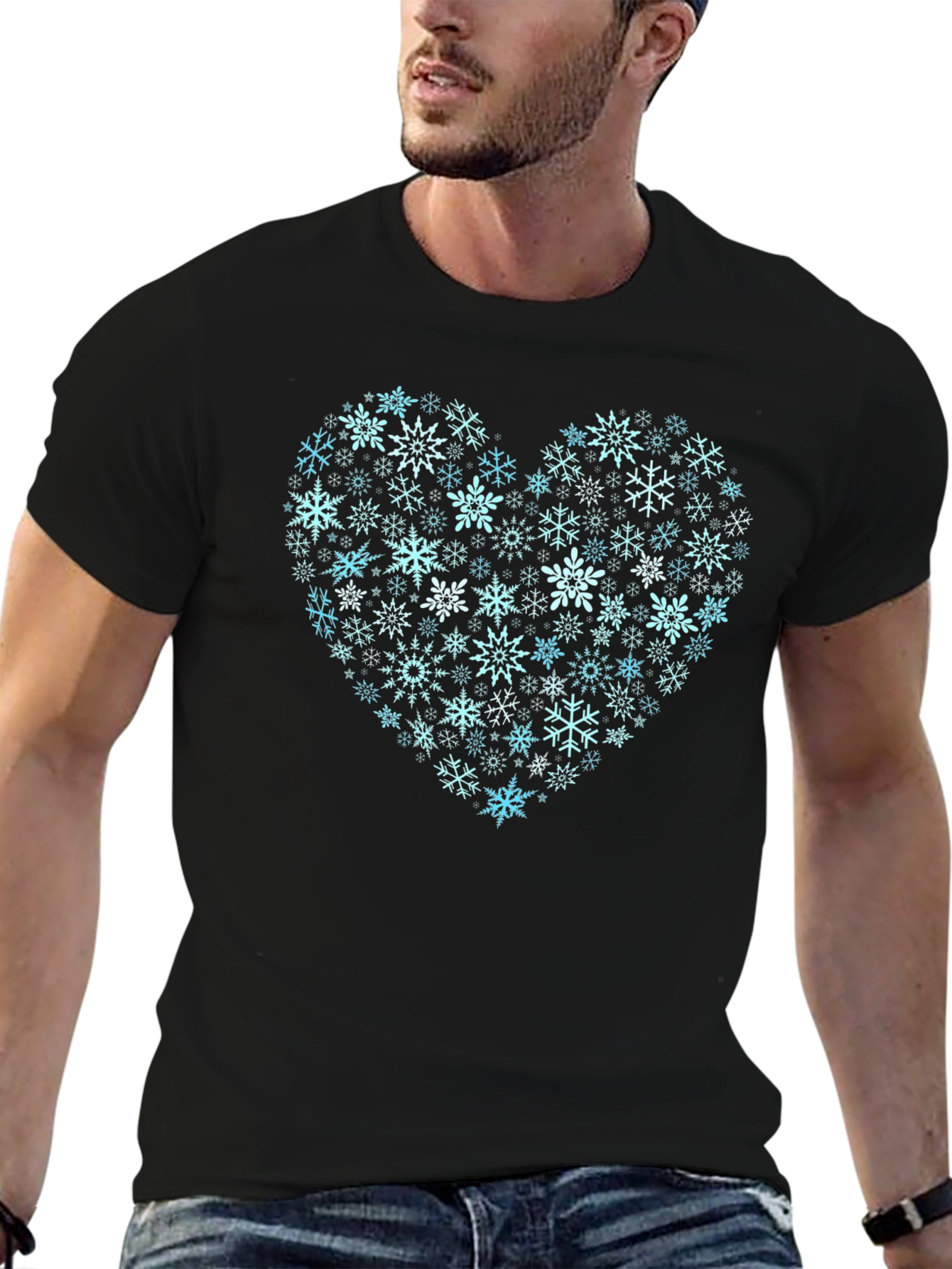 Snowflake Heart Tee - Winter Love!
