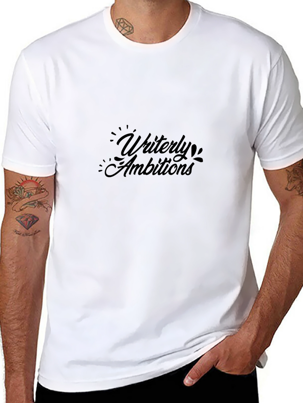 Writerly Ambitions Black T-Shirt