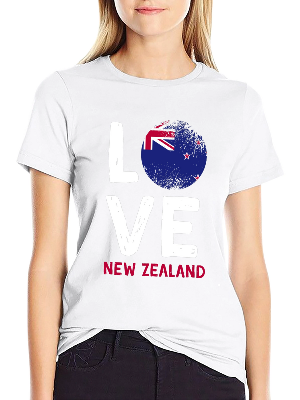 Love New Zealand Flag Graphic Tee