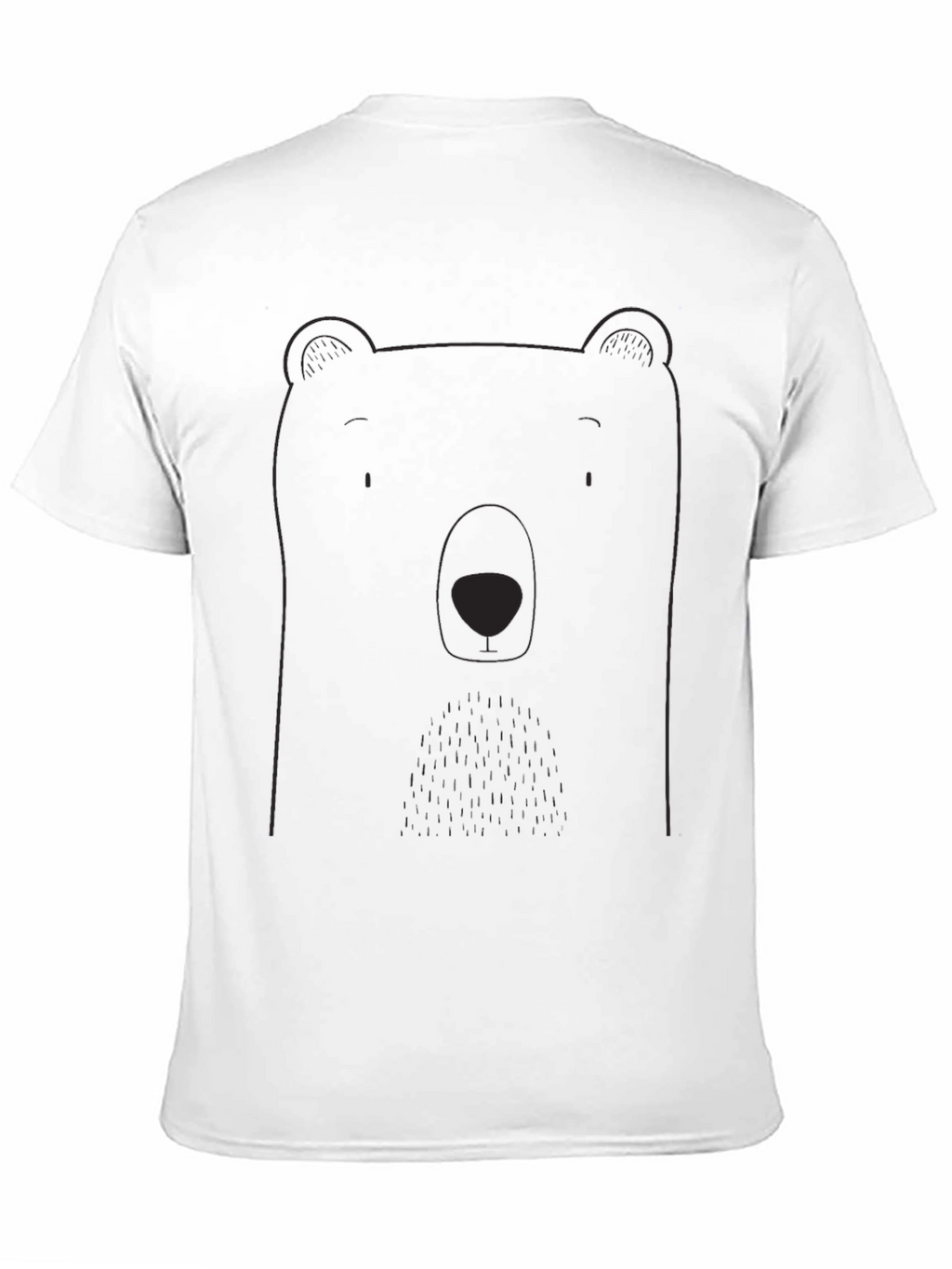 Bear Graphic Tee - Mens Black Casual Shirt