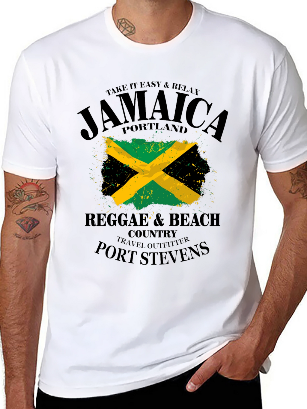 Jamaica Reggae Beach Travel T-Shirt