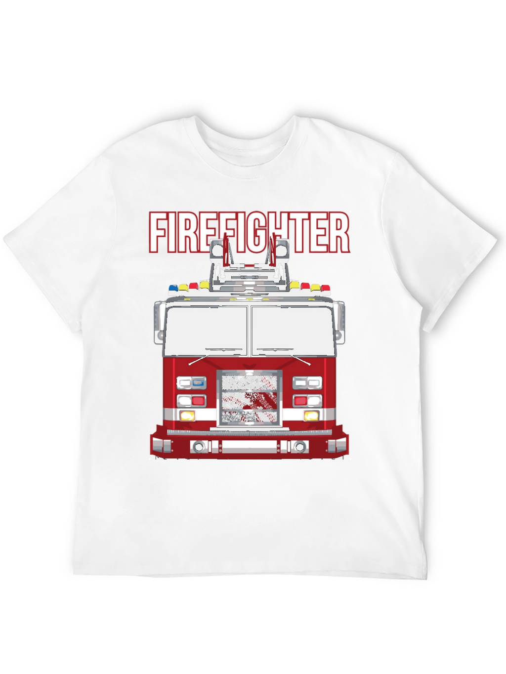 Firefighter Truck Graphic T-Shirt