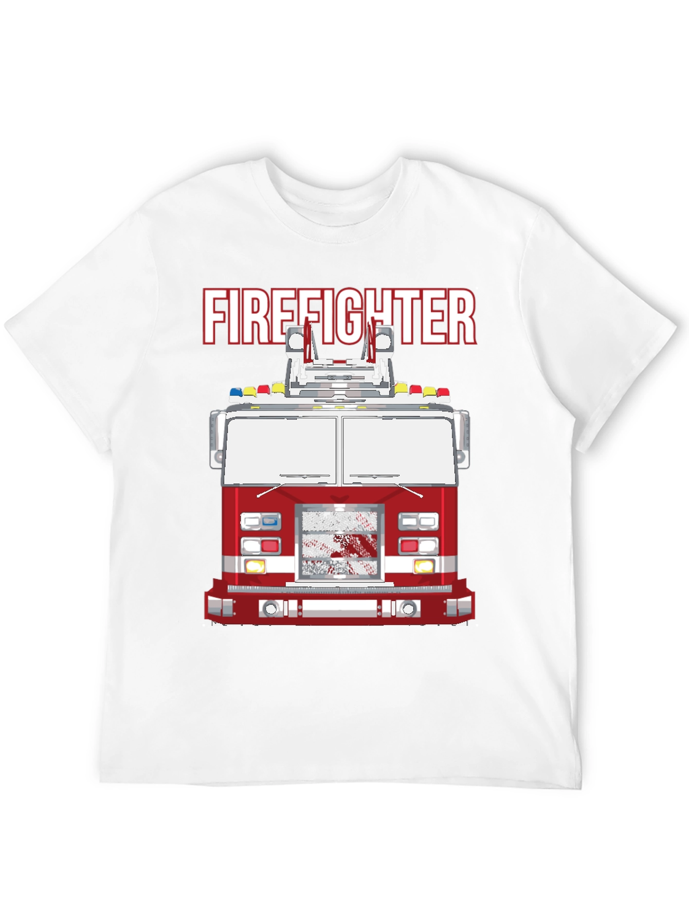 Firefighter Truck Graphic T-Shirt