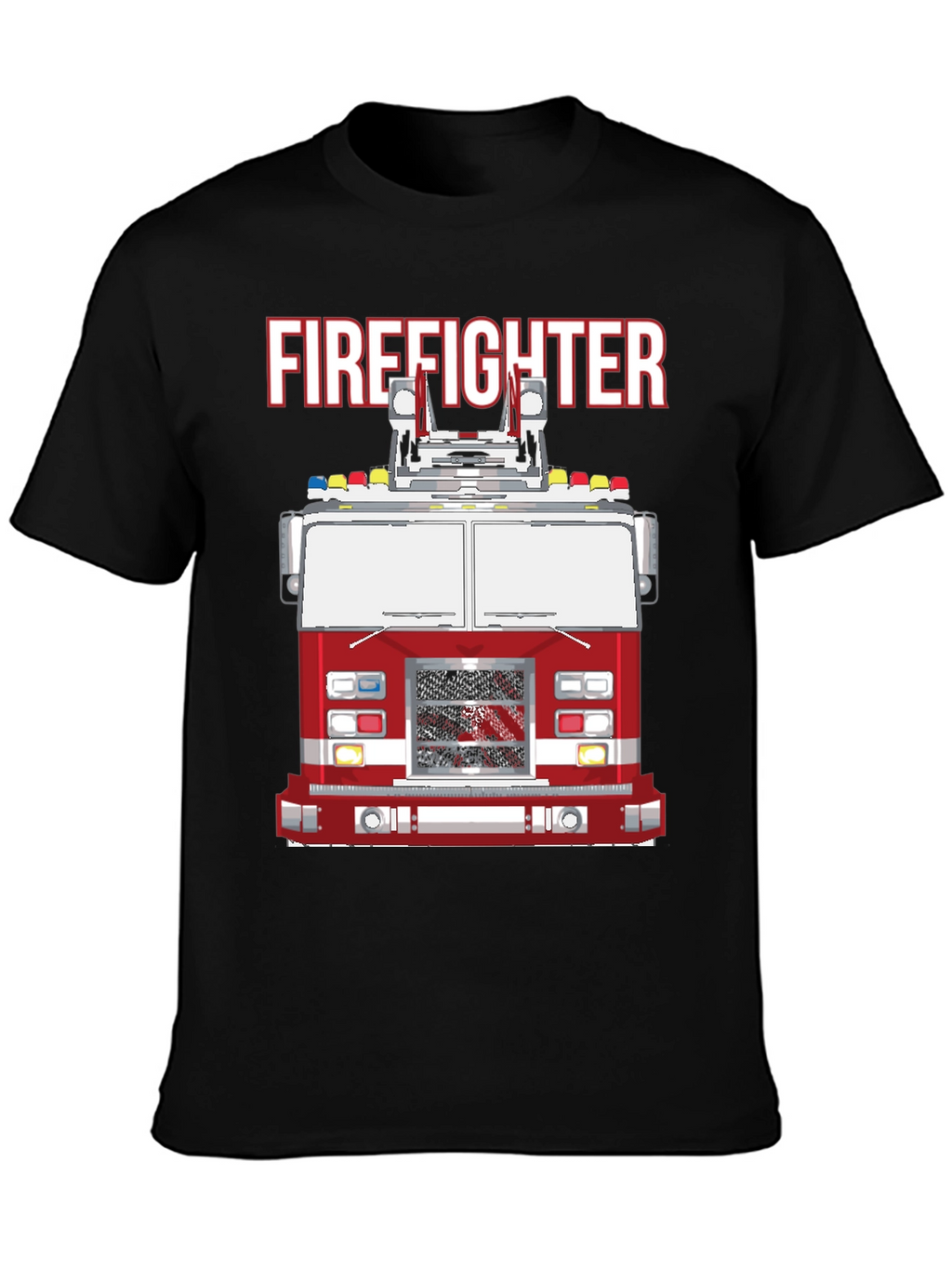 Firefighter Truck Graphic T-Shirt