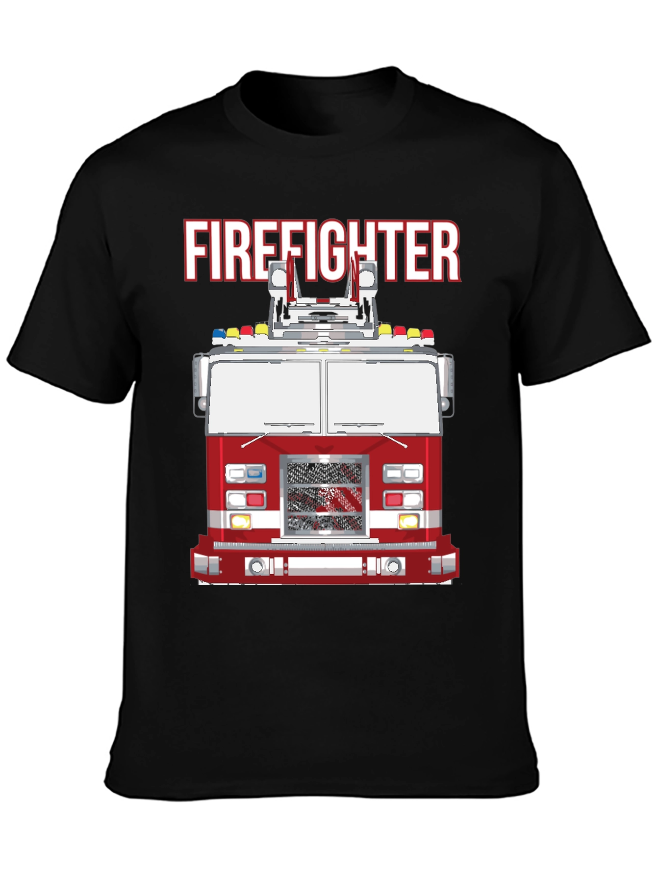 Firefighter Truck Graphic T-Shirt
