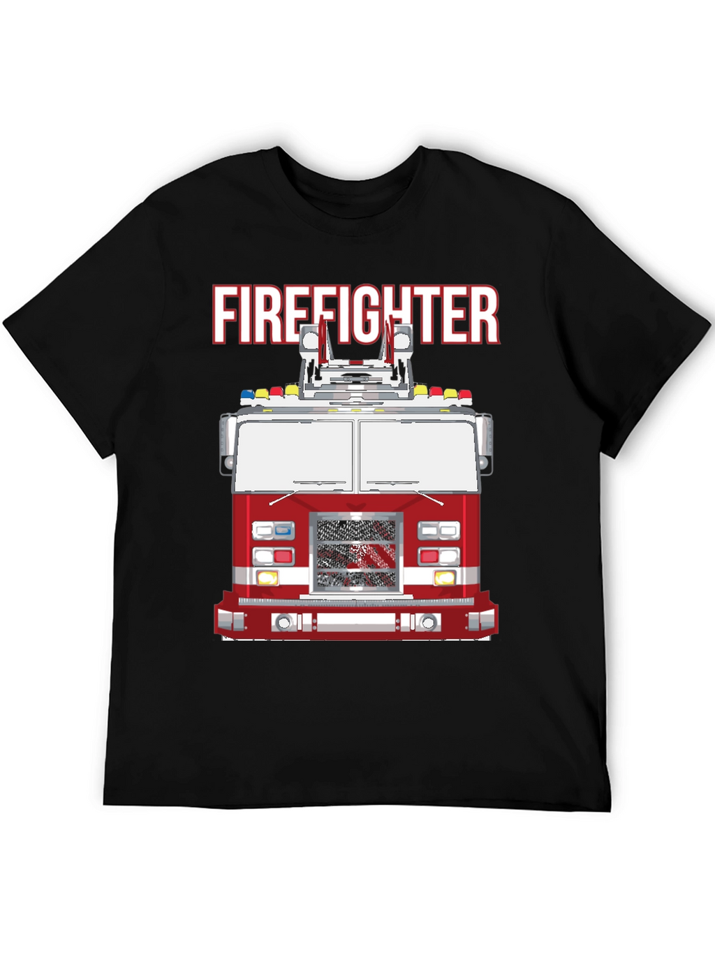 Firefighter Truck Graphic T-Shirt