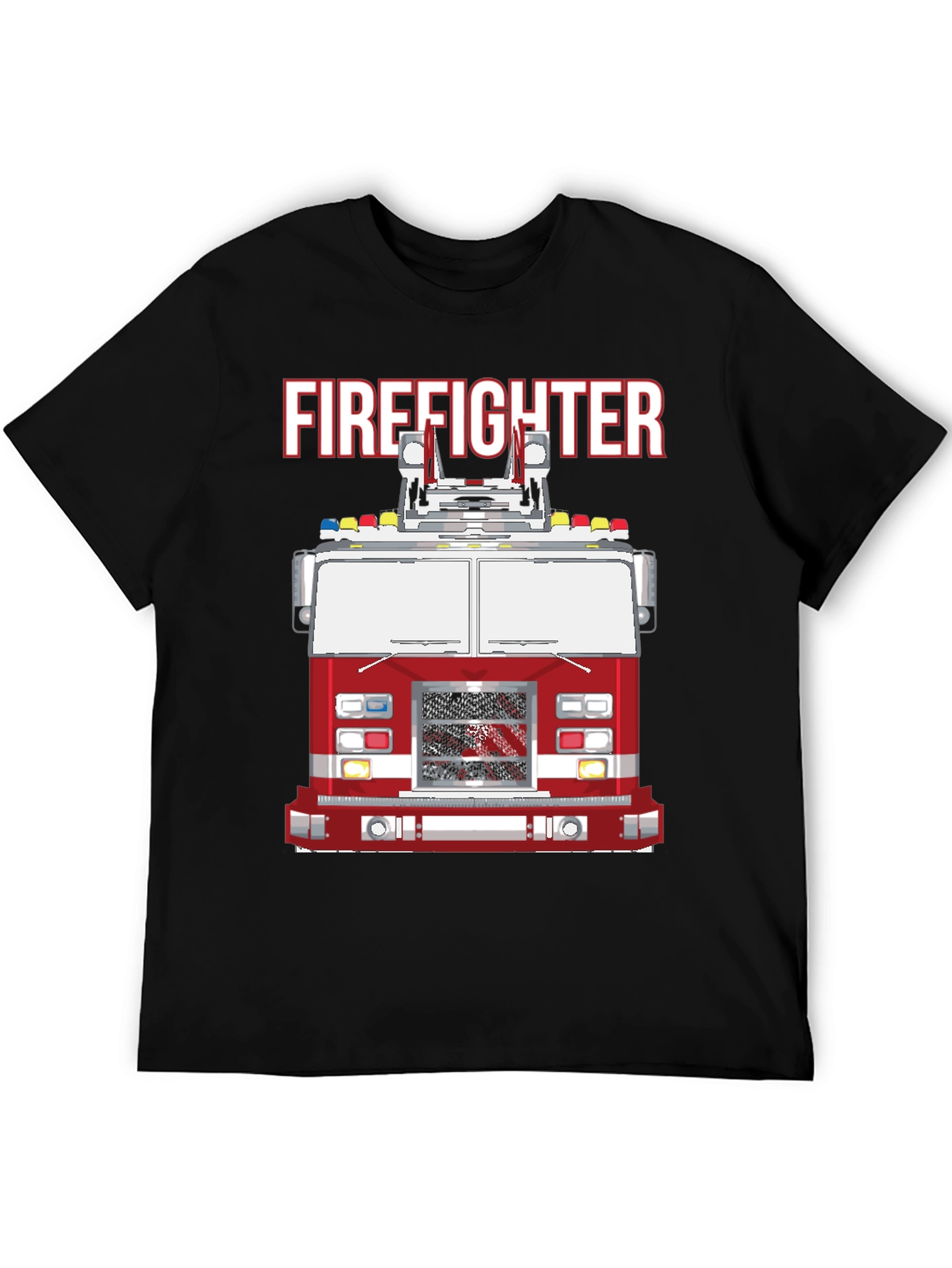 Firefighter Truck Graphic T-Shirt