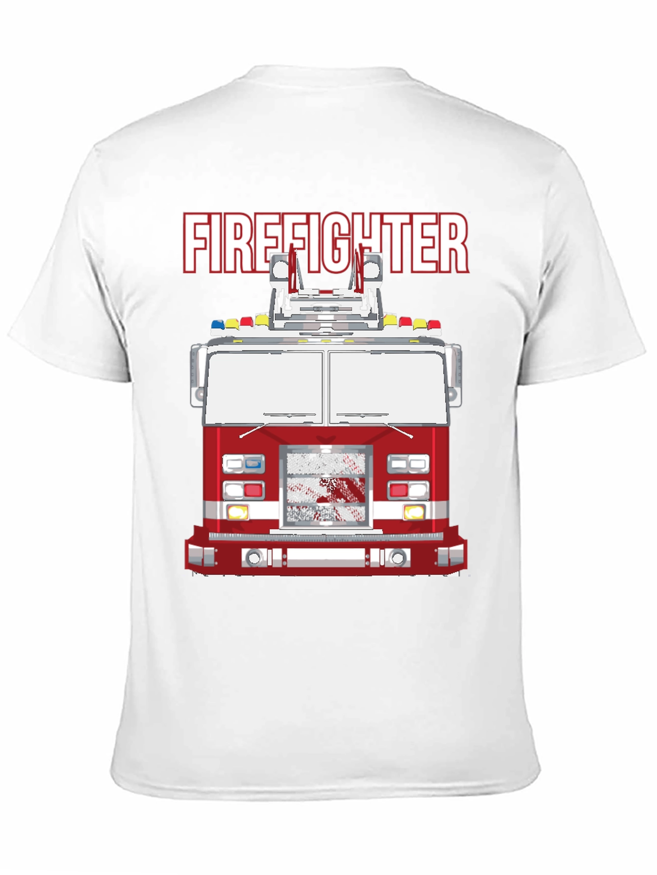 Firefighter Truck Graphic T-Shirt