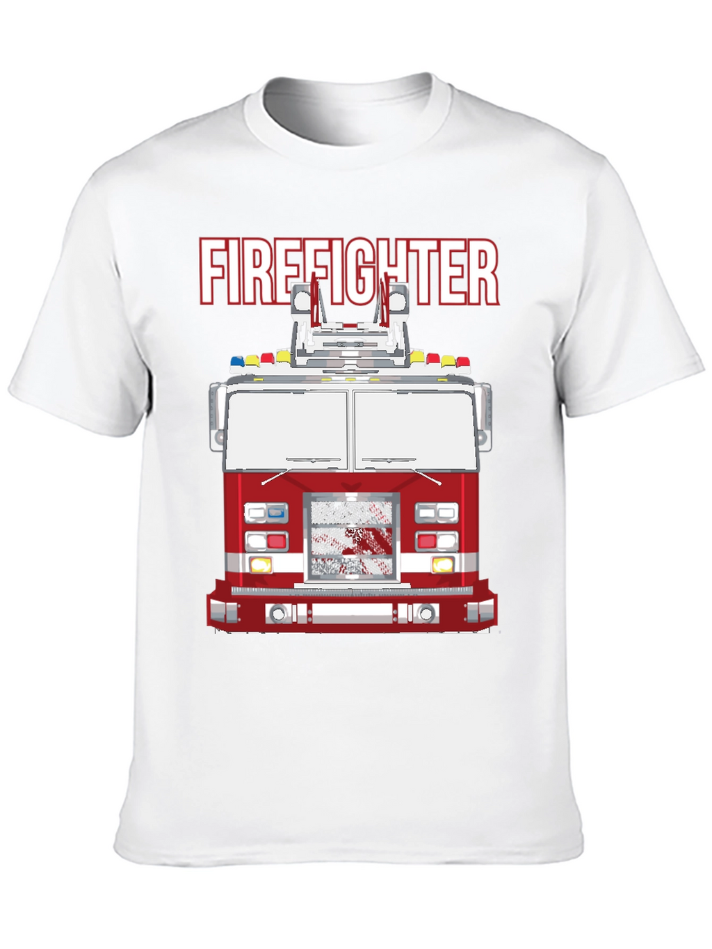 Firefighter Truck Graphic T-Shirt