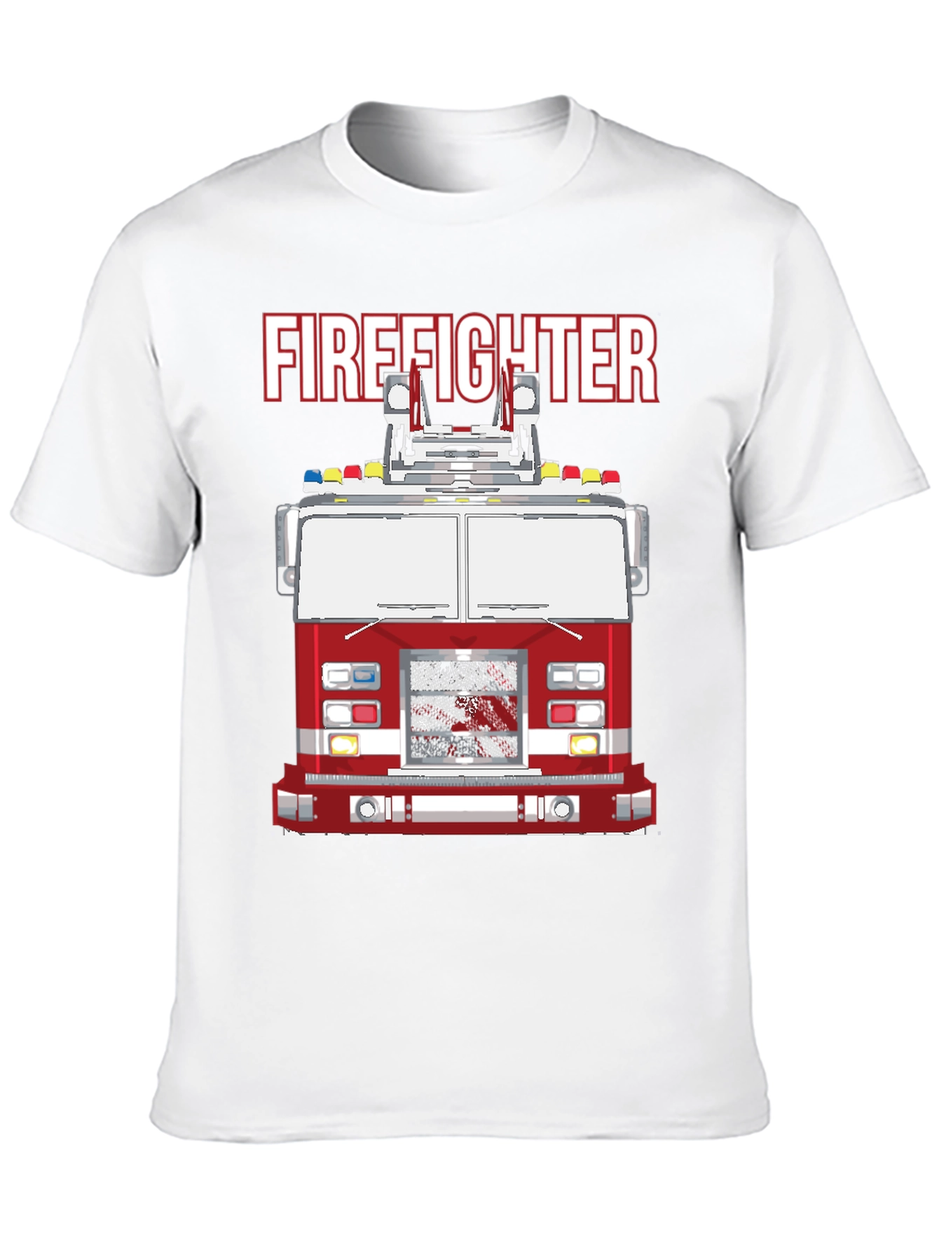 Firefighter Truck Graphic T-Shirt