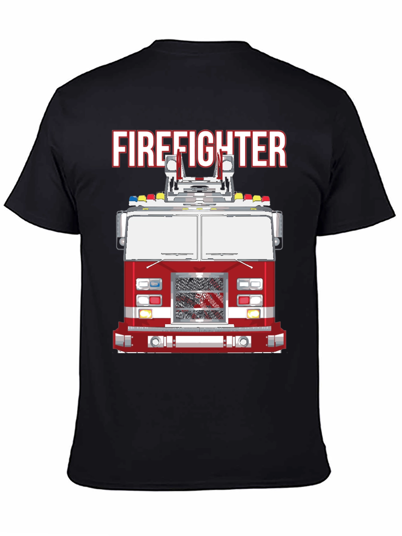 Firefighter Truck Graphic T-Shirt