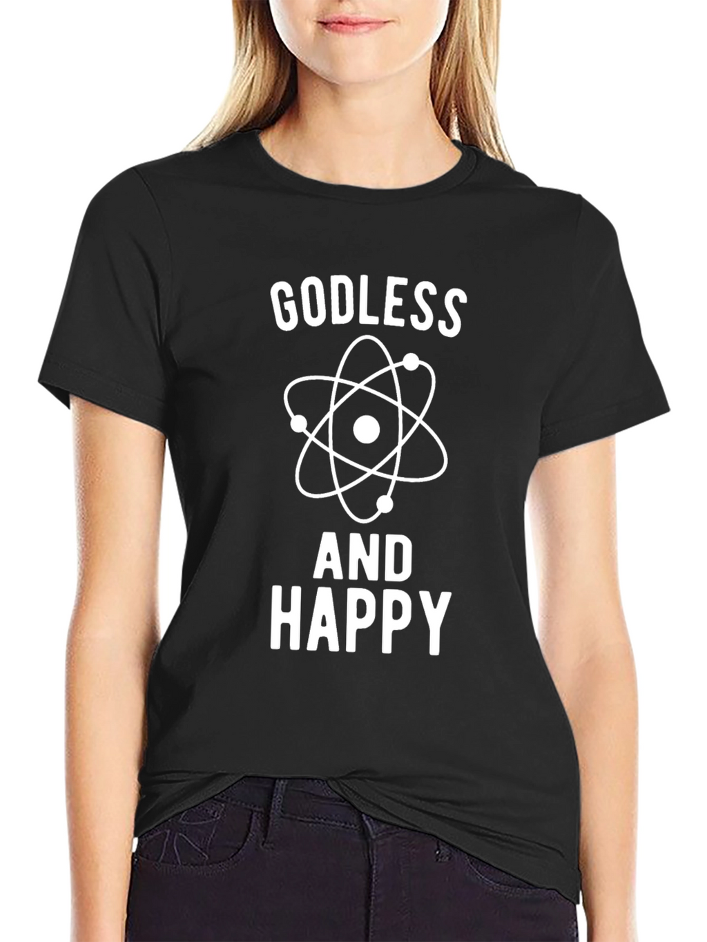 Godless And Happy Graphic T-Shirt