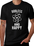 Godless And Happy Graphic T-Shirt