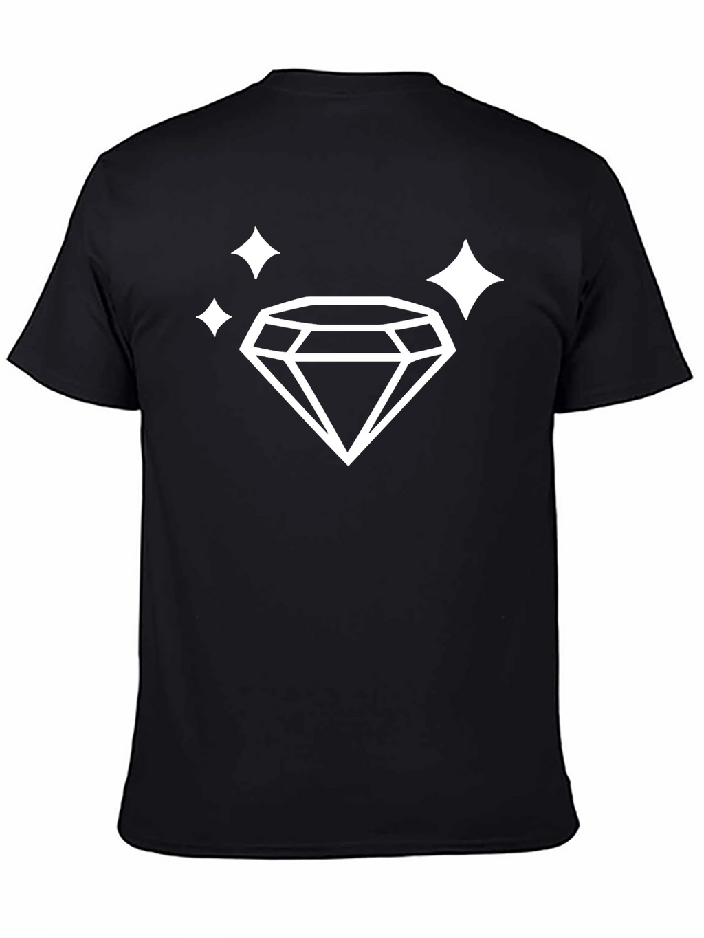 Diamond Sparkle Black Graphic Tee