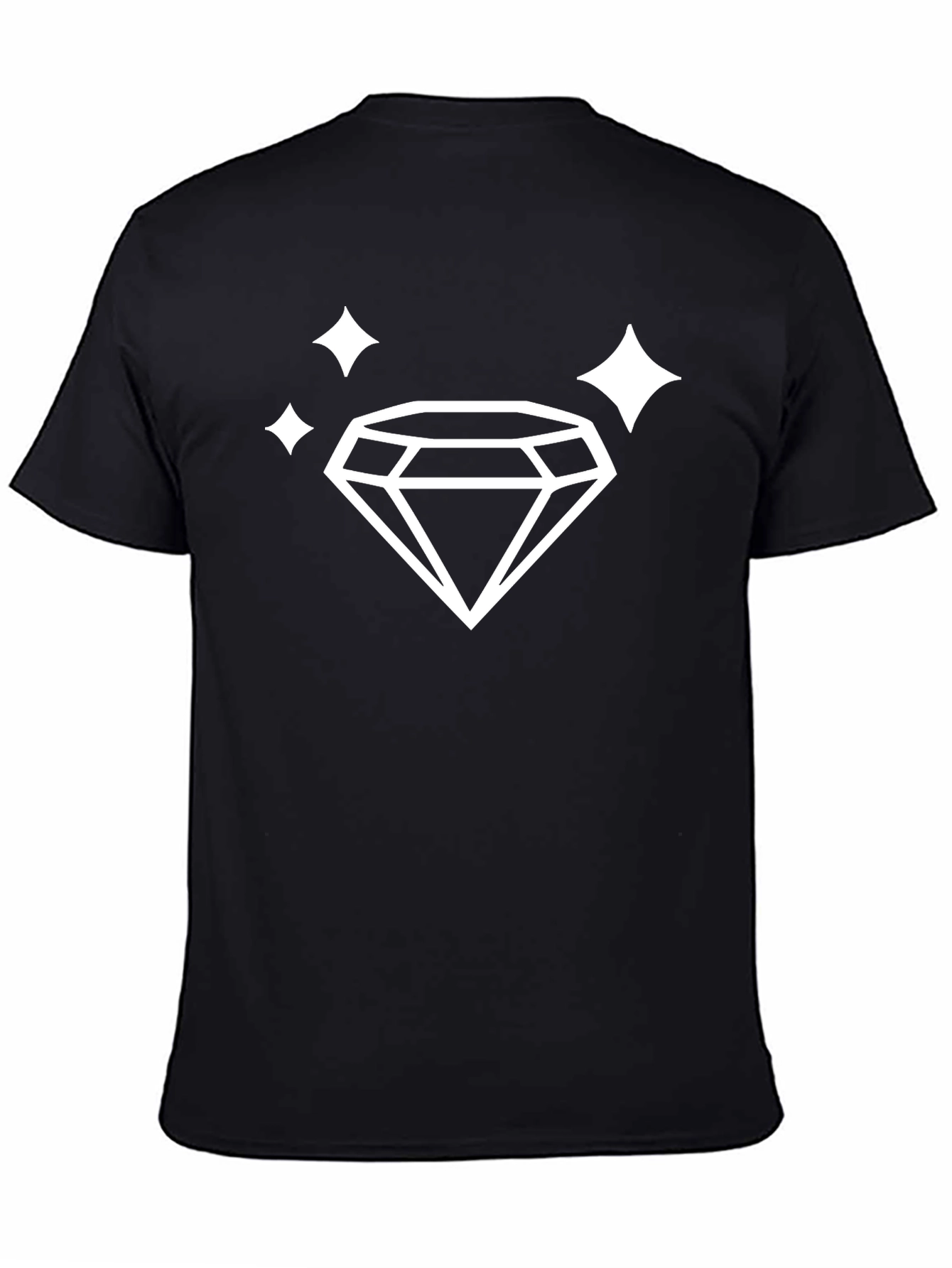 Diamond Sparkle Black Graphic Tee
