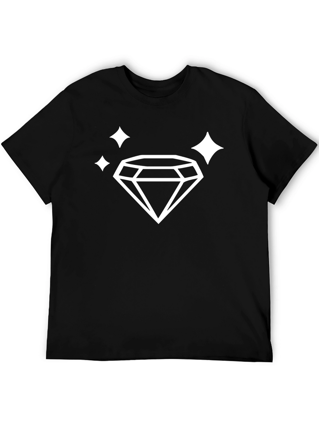 Diamond Sparkle Black Graphic Tee
