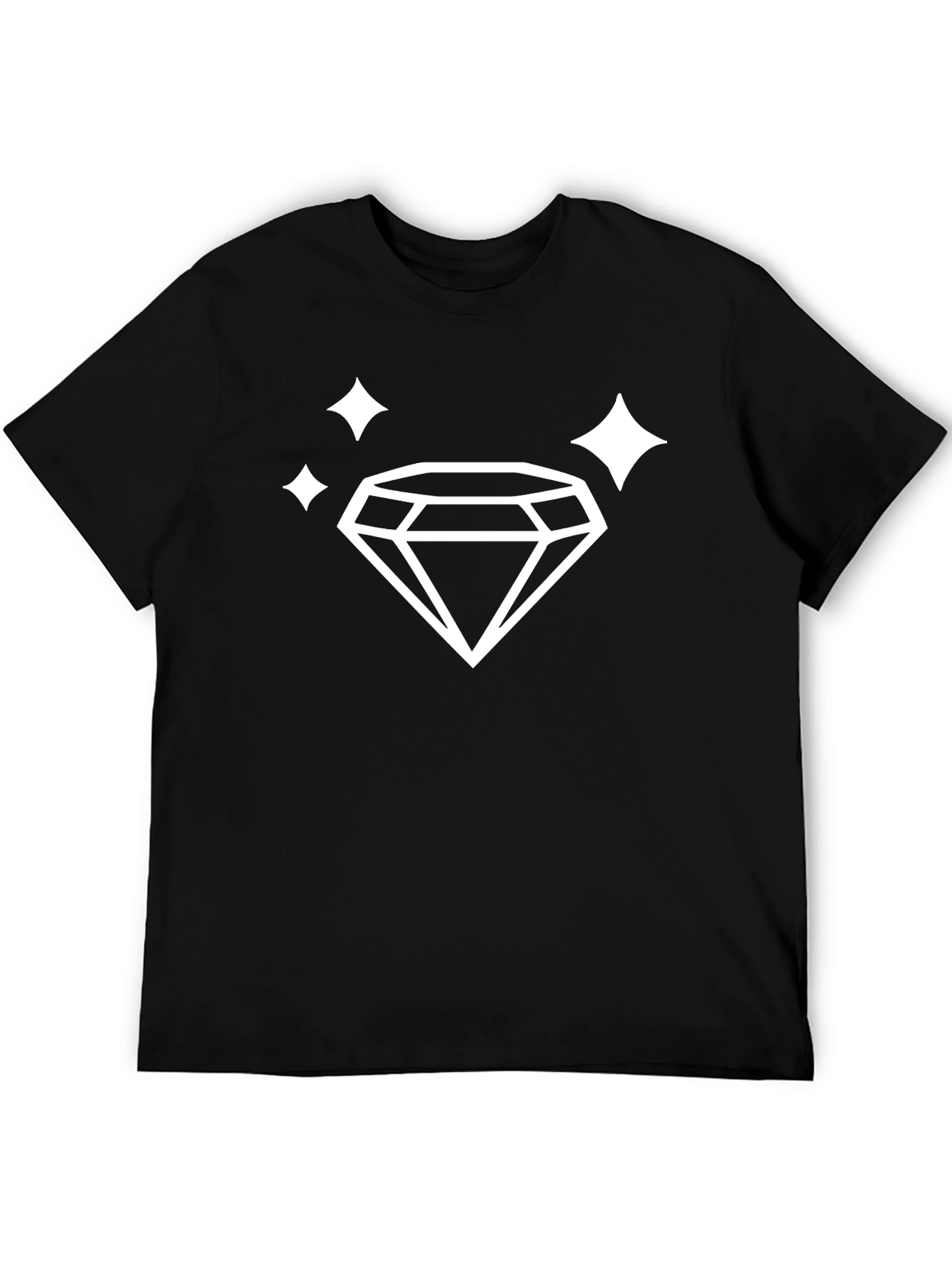 Diamond Sparkle Black Graphic Tee