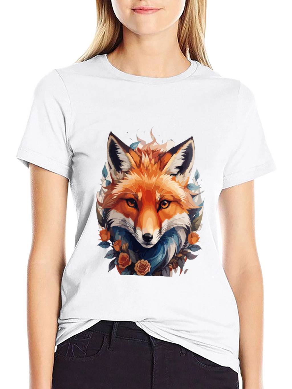 Fox Floral T-Shirt - Mens Graphic Tee