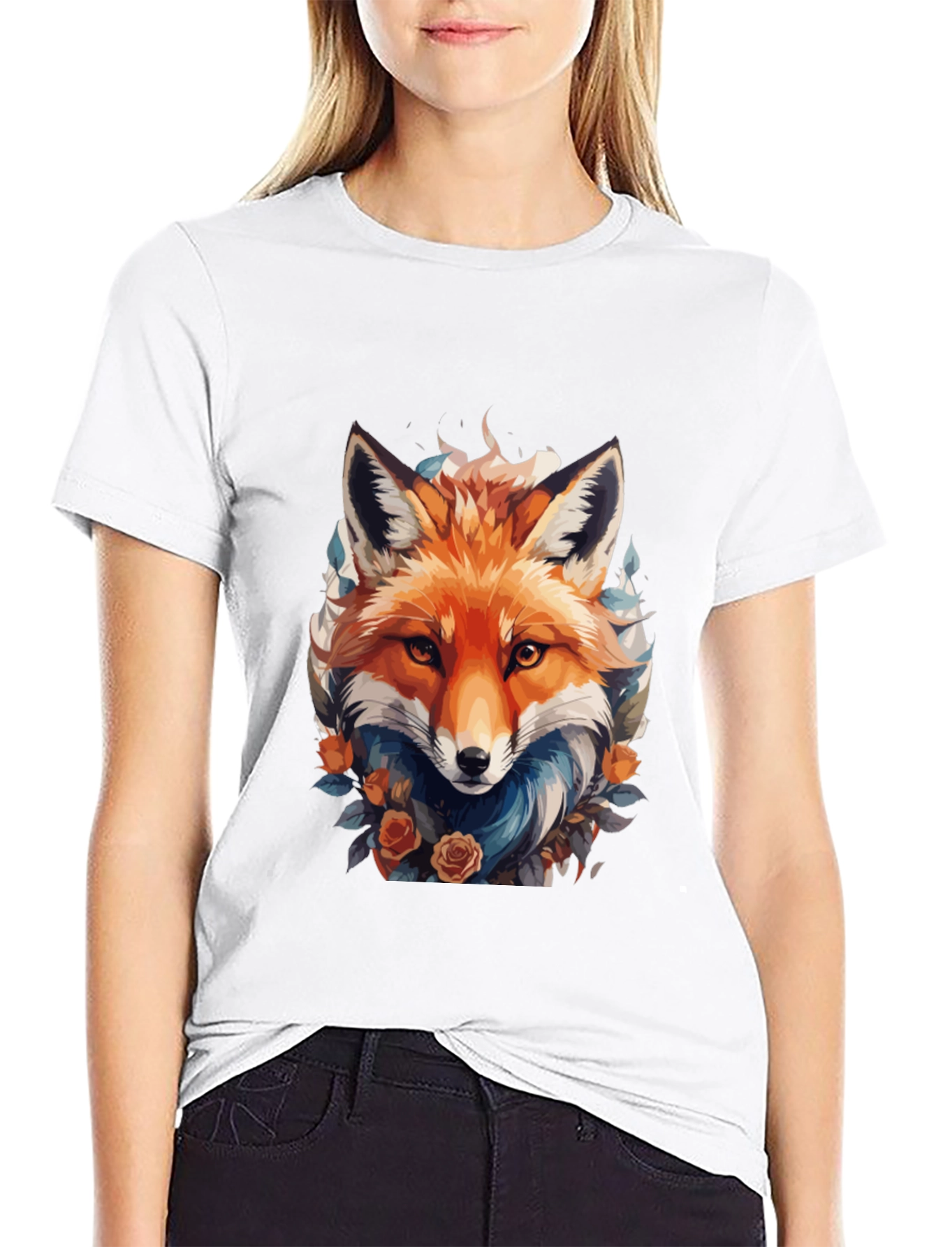 Fox Floral T-Shirt - Mens Graphic Tee