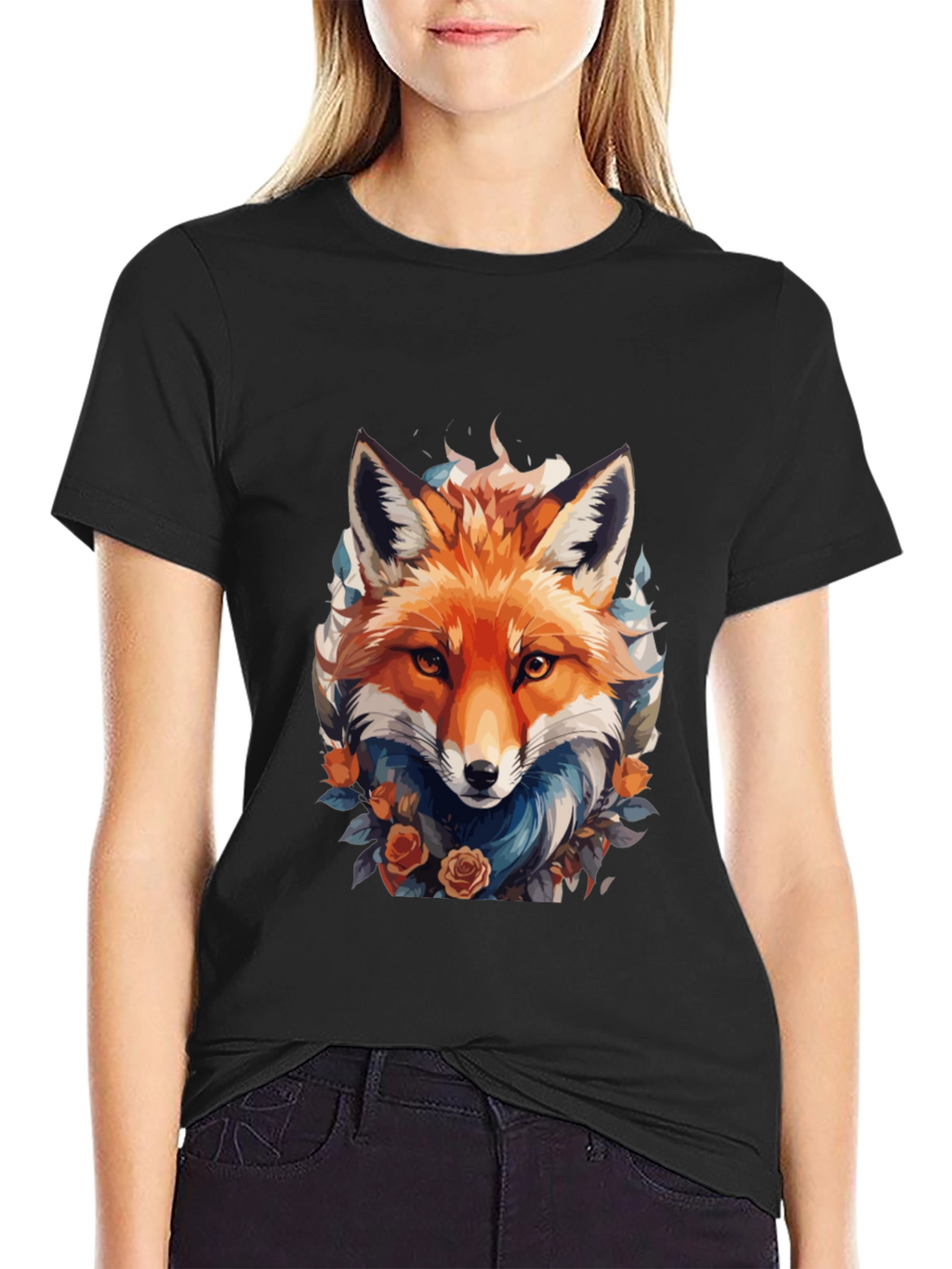 Fox Floral T-Shirt - Mens Graphic Tee