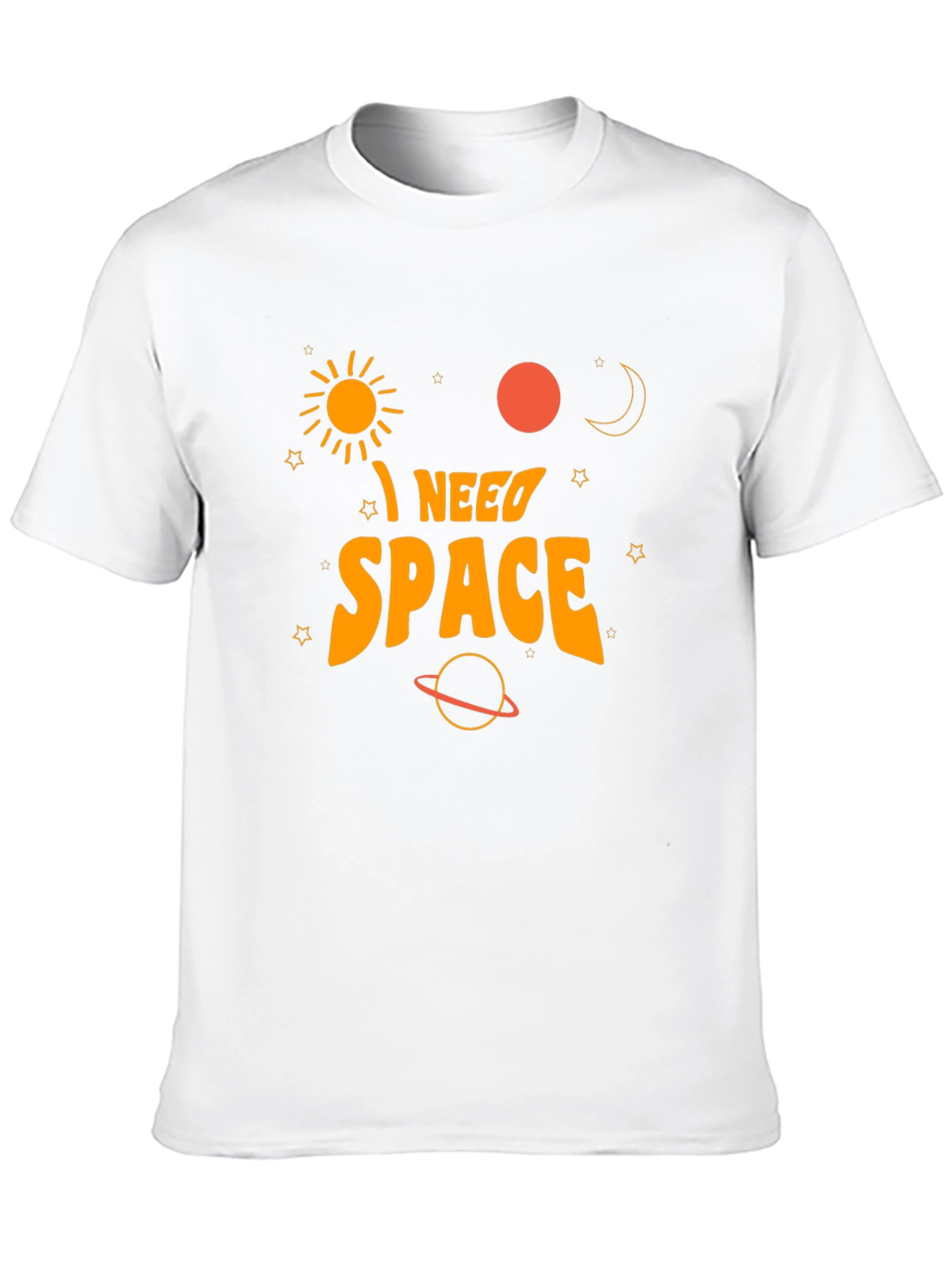 I Need Space Graphic T-Shirt - Black