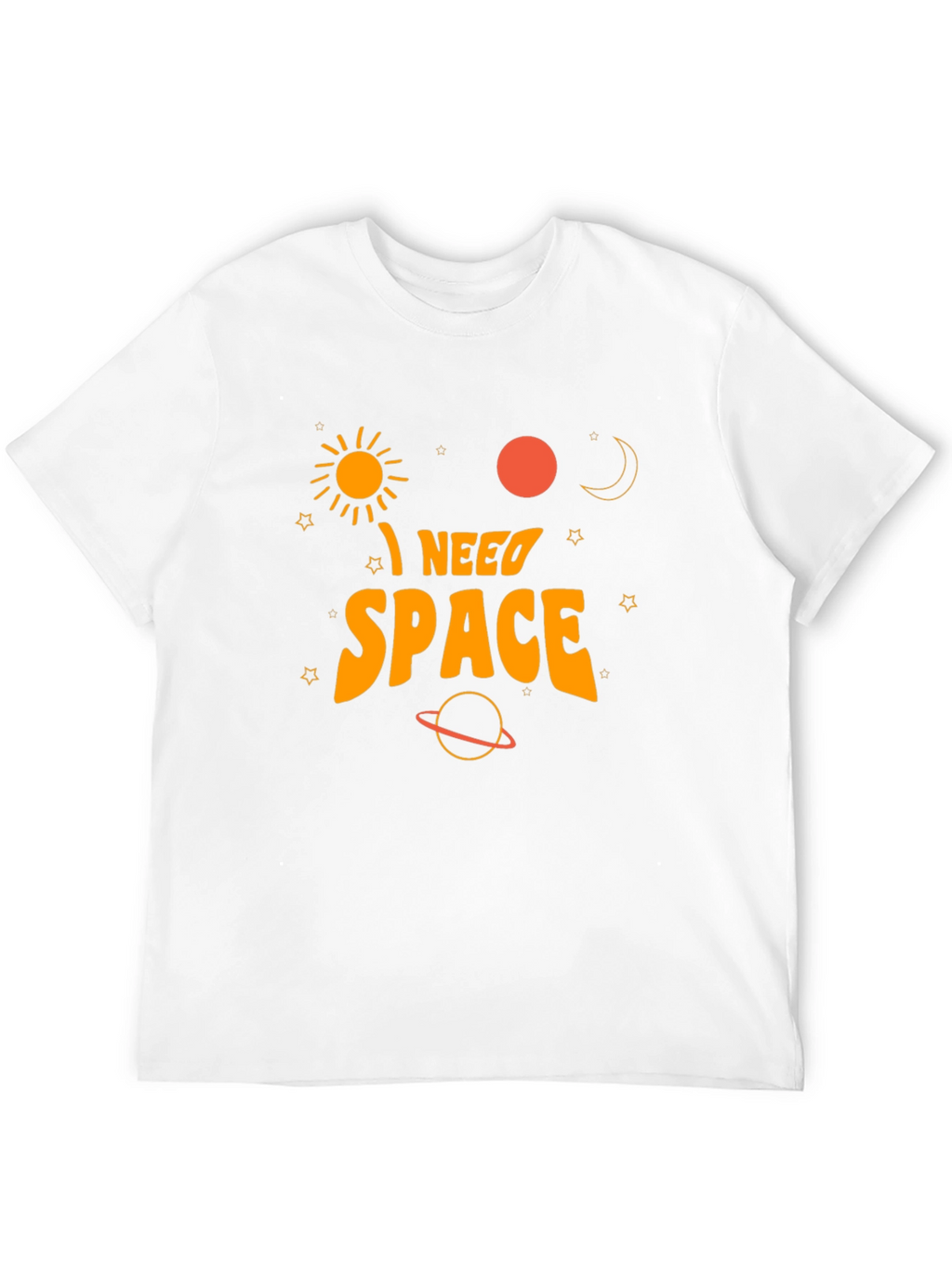 I Need Space Graphic T-Shirt - Black