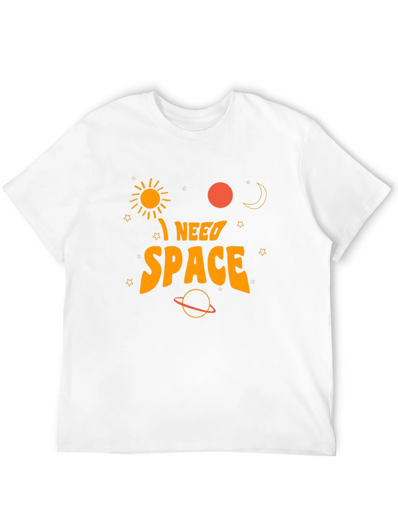I Need Space Graphic T-Shirt - Black