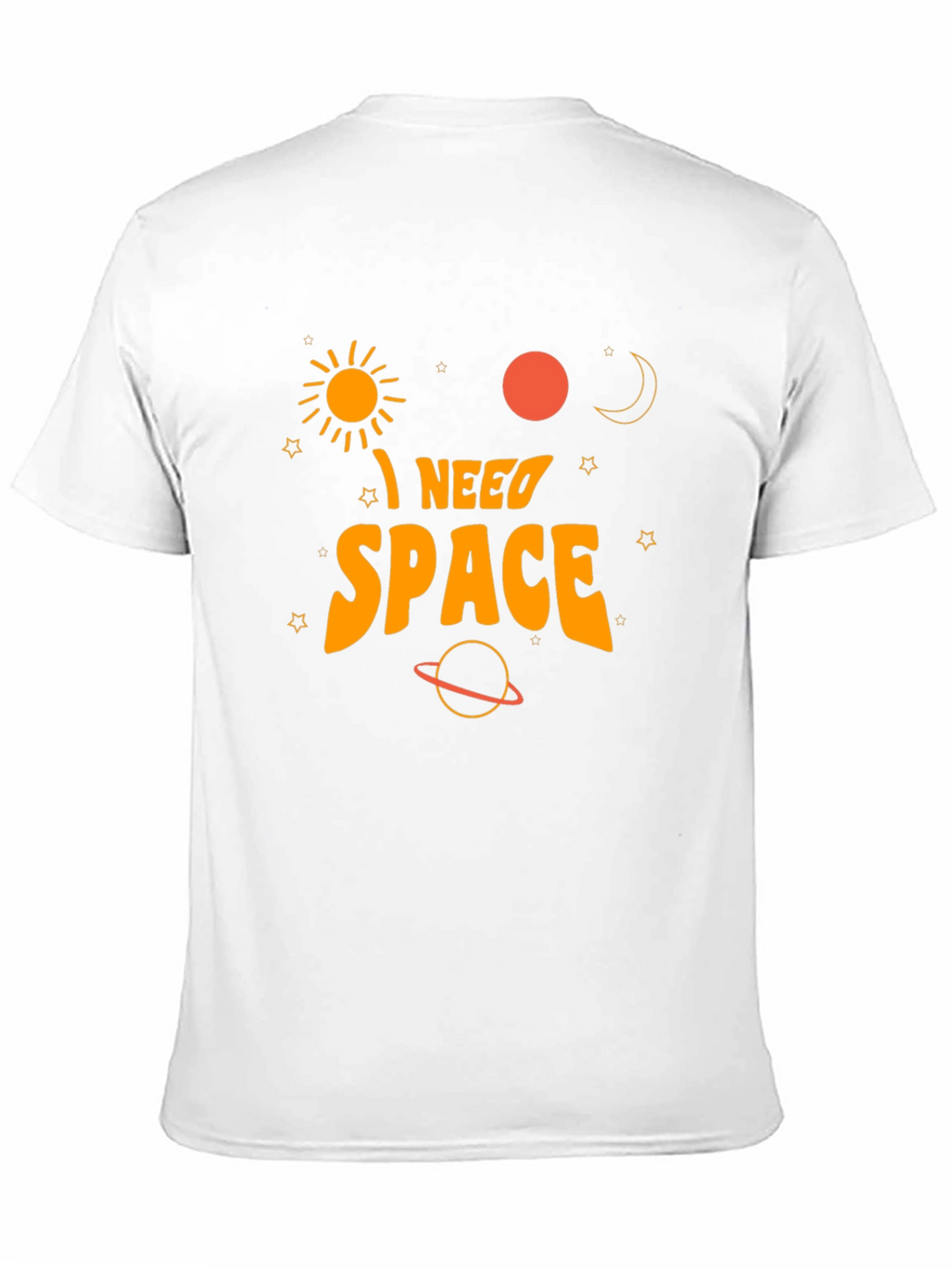 I Need Space Graphic T-Shirt - Black