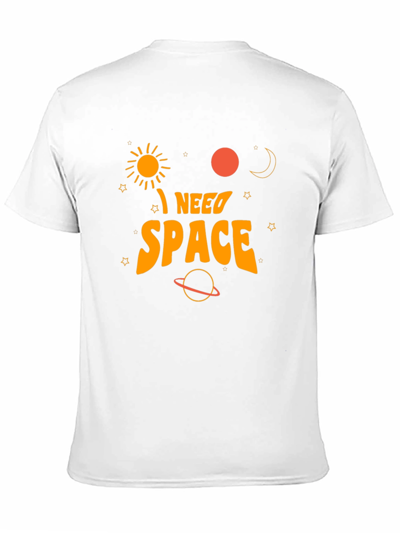 I Need Space Graphic T-Shirt - Black