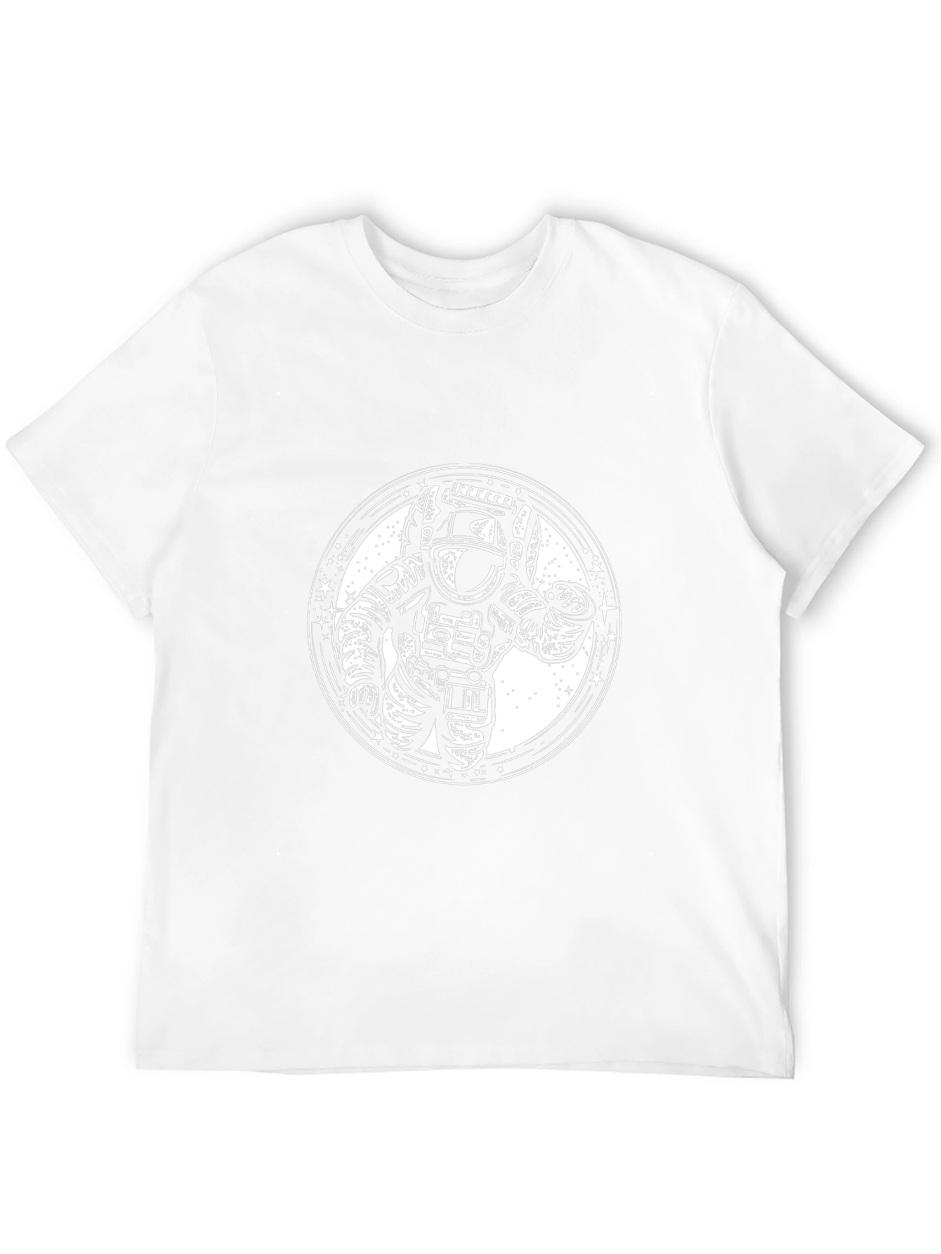 Astronaut Graphic Print Black T-Shirt