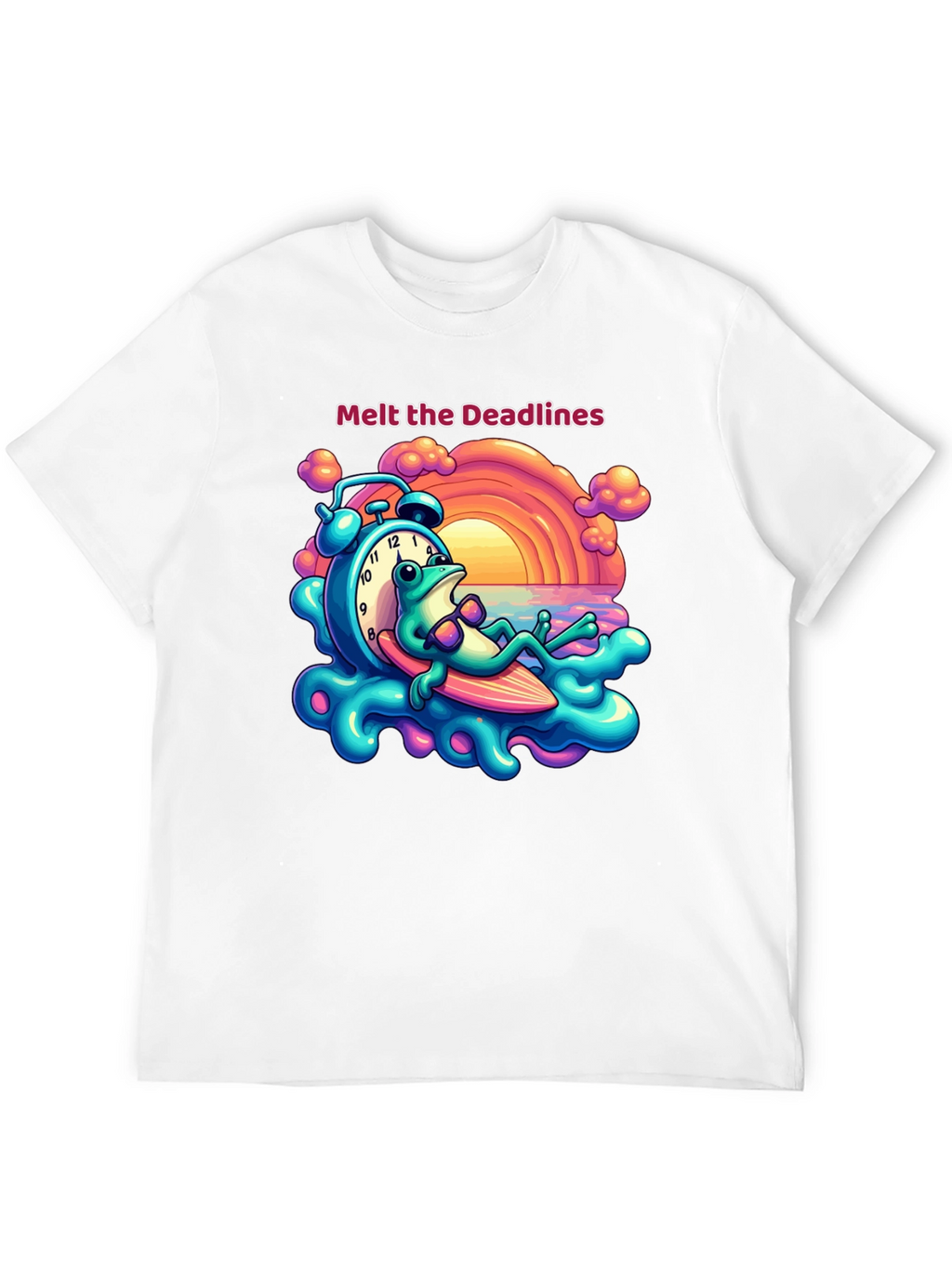 Melt the Deadlines Frog Relaxing T-Shirt