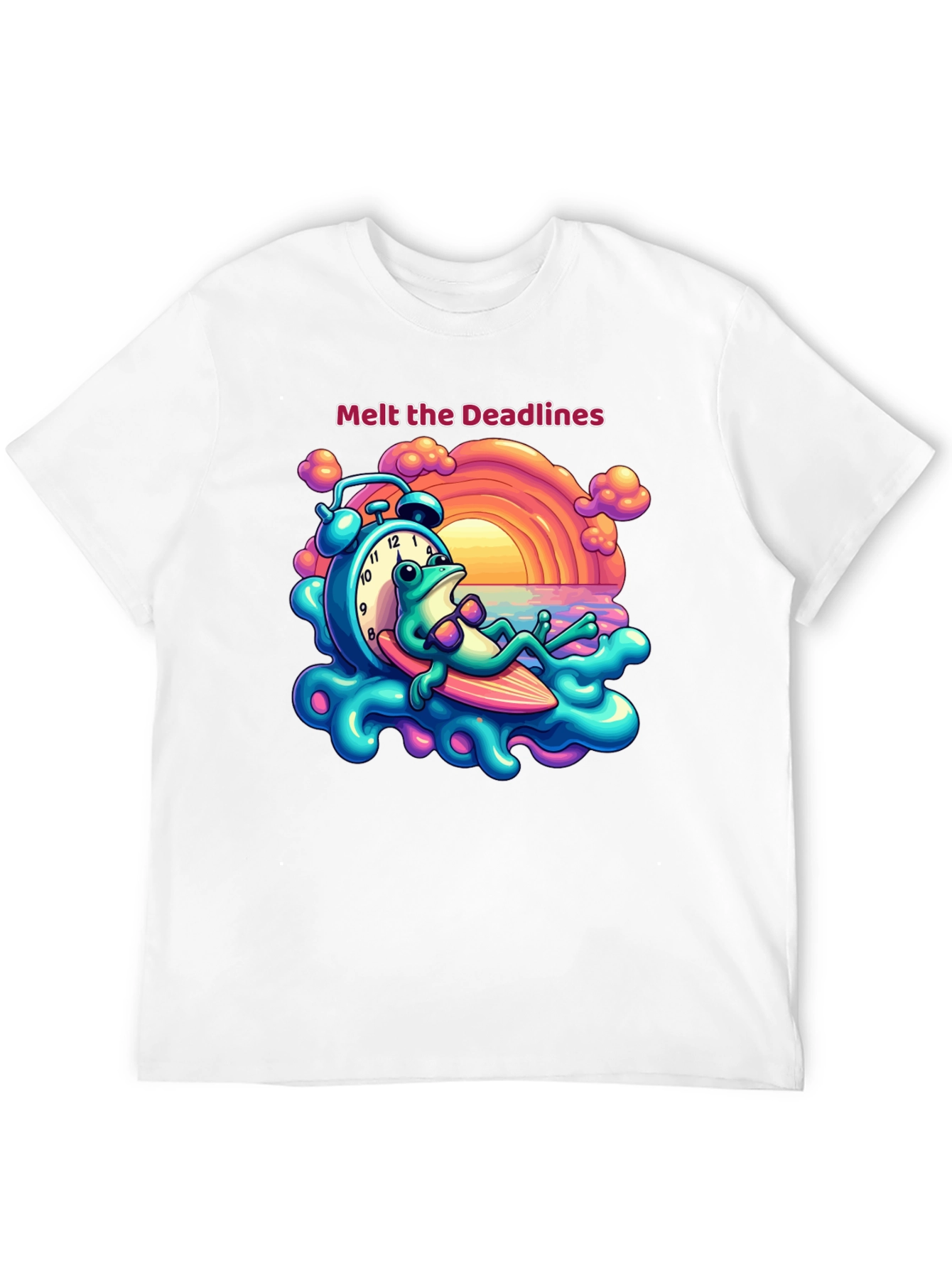 Melt the Deadlines Frog Relaxing T-Shirt