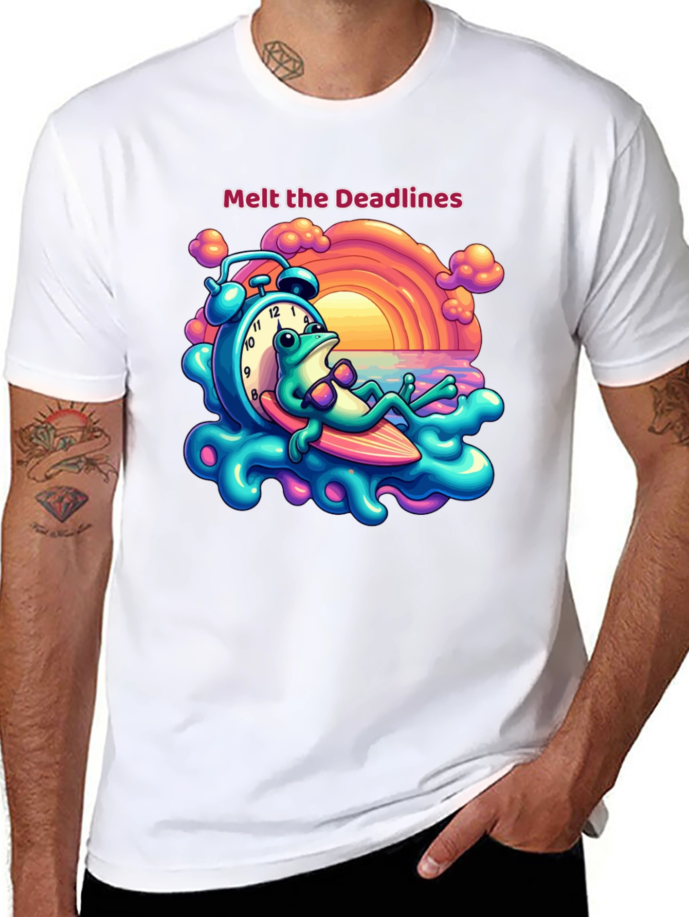 Melt the Deadlines Frog Relaxing T-Shirt