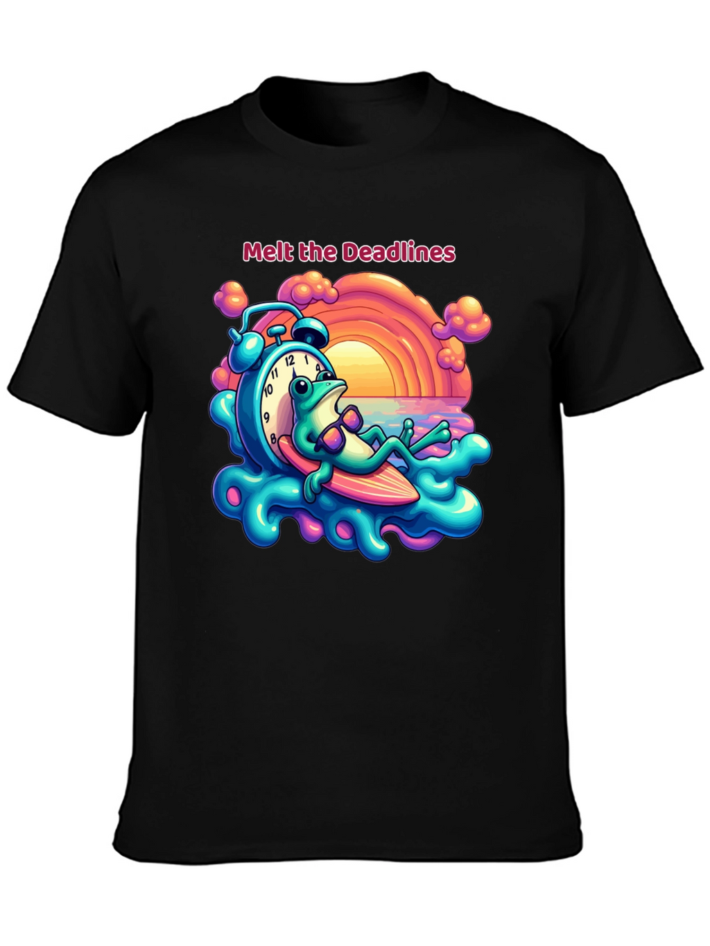 Melt the Deadlines Frog Relaxing T-Shirt