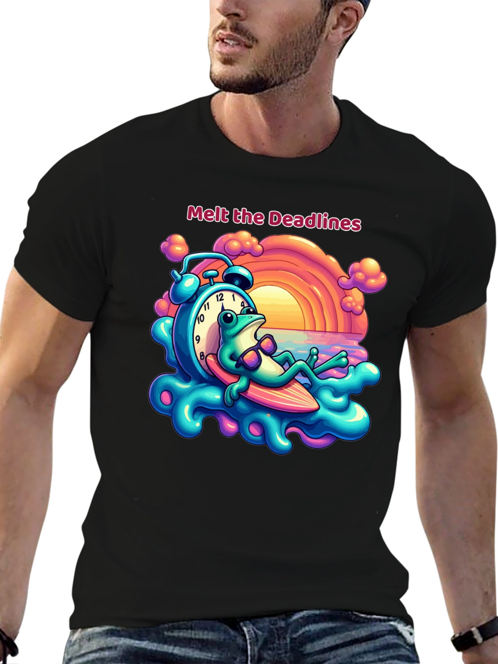 Melt the Deadlines Frog Relaxing T-Shirt