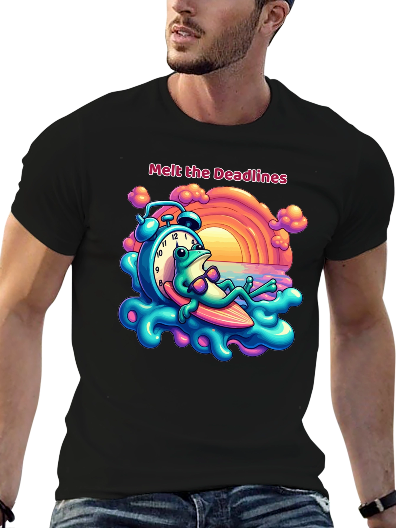 Melt the Deadlines Frog Relaxing T-Shirt