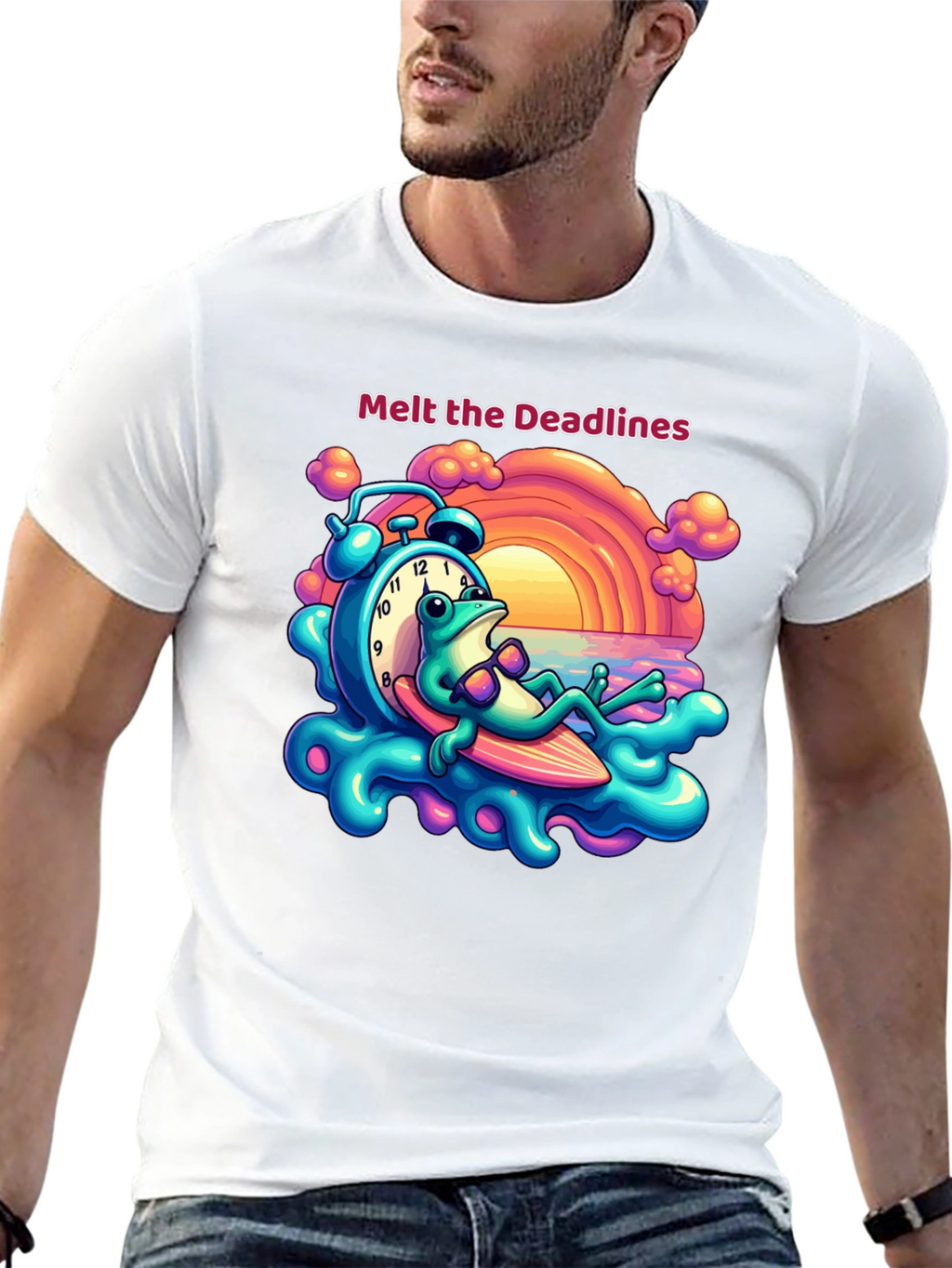 Melt the Deadlines Frog Relaxing T-Shirt