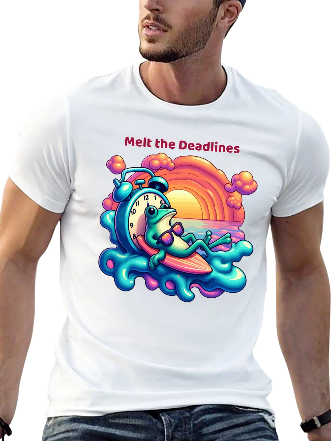 Melt the Deadlines Frog Relaxing T-Shirt