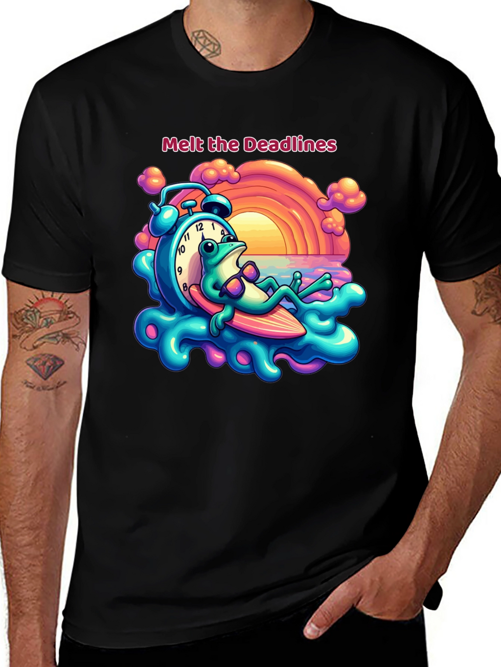 Melt the Deadlines Frog Relaxing T-Shirt