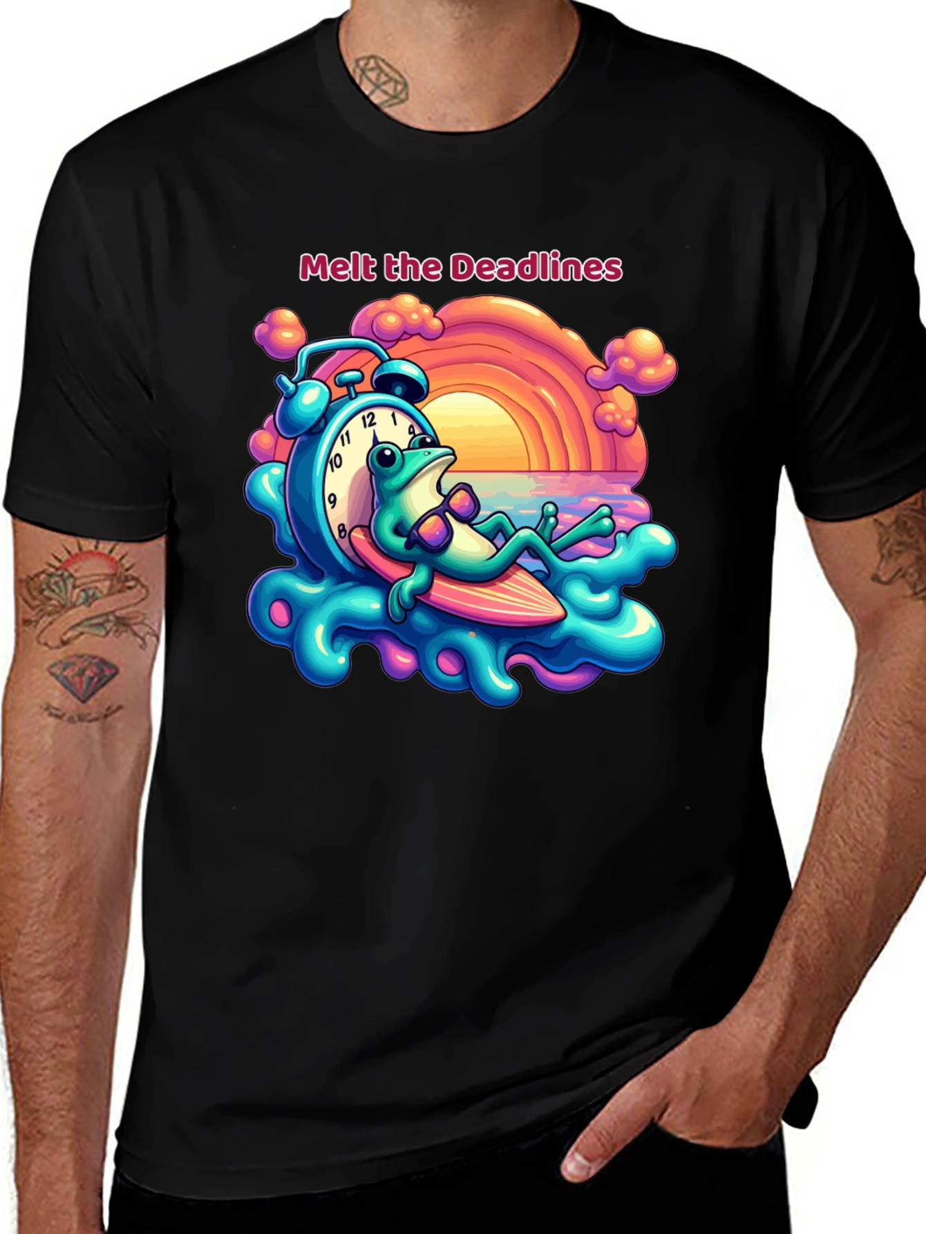 Melt the Deadlines Frog Relaxing T-Shirt