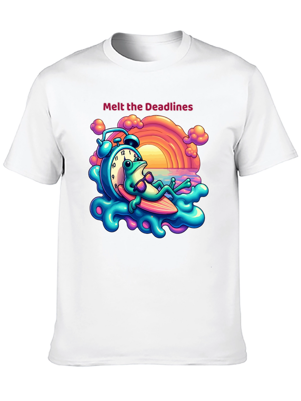 Melt the Deadlines Frog Relaxing T-Shirt