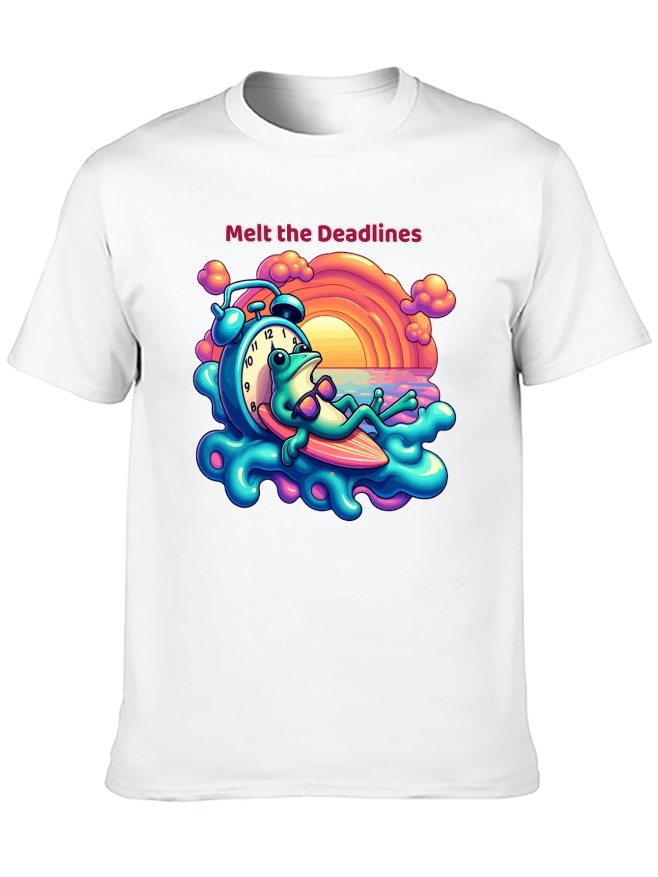 Melt the Deadlines Frog Relaxing T-Shirt