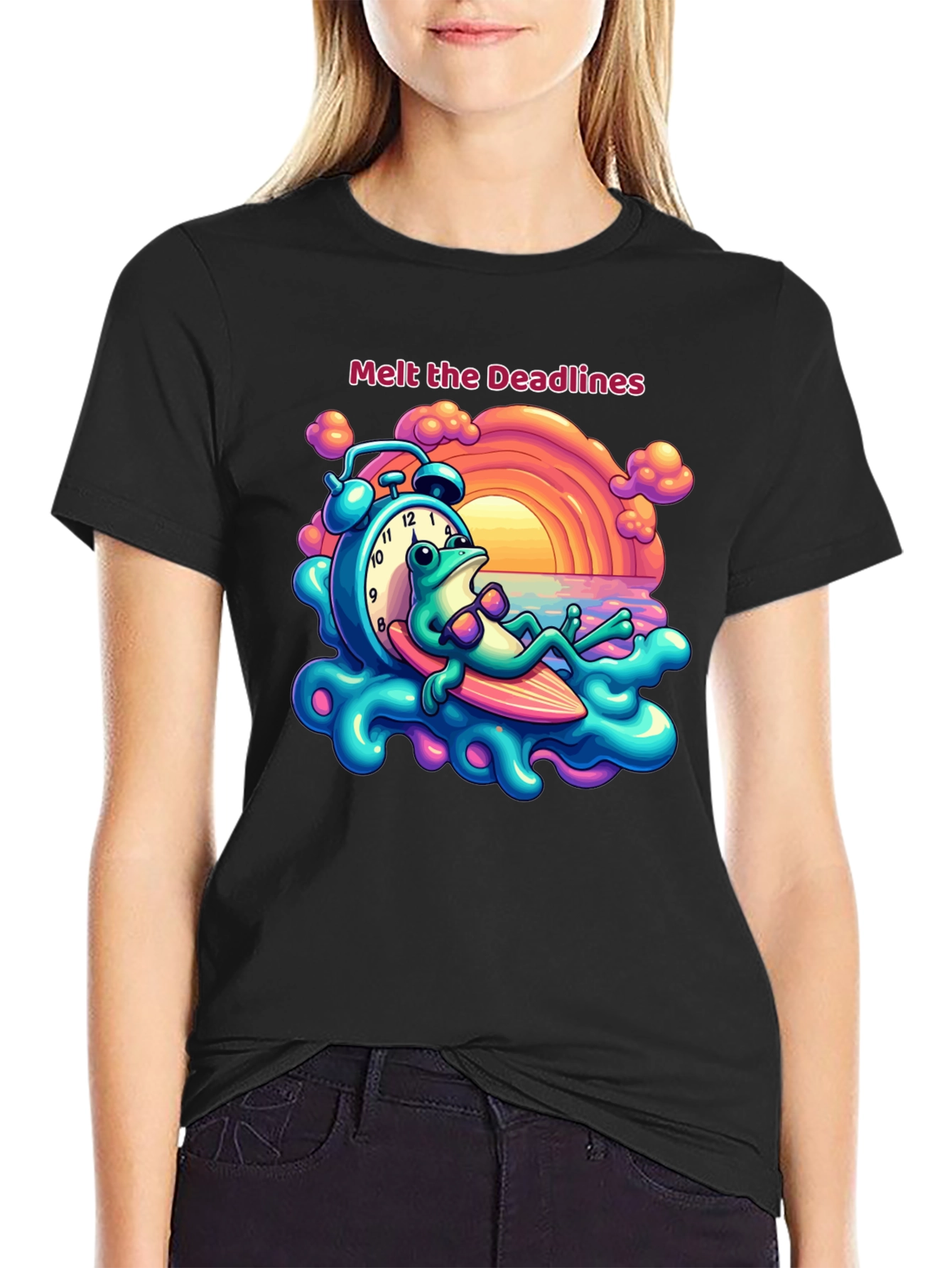 Melt the Deadlines Frog Relaxing T-Shirt