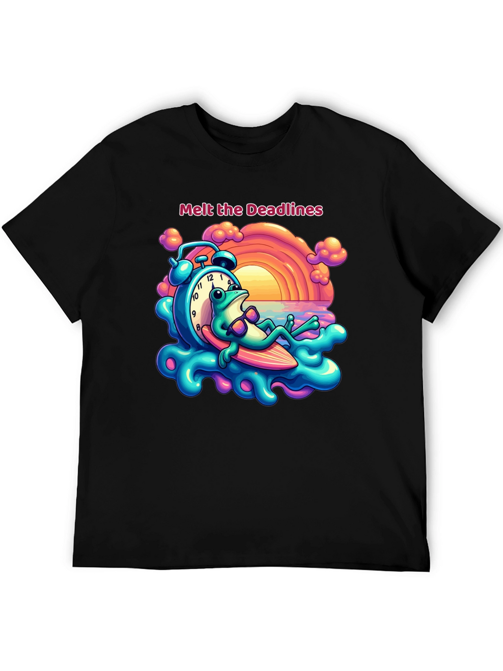 Melt the Deadlines Frog Relaxing T-Shirt
